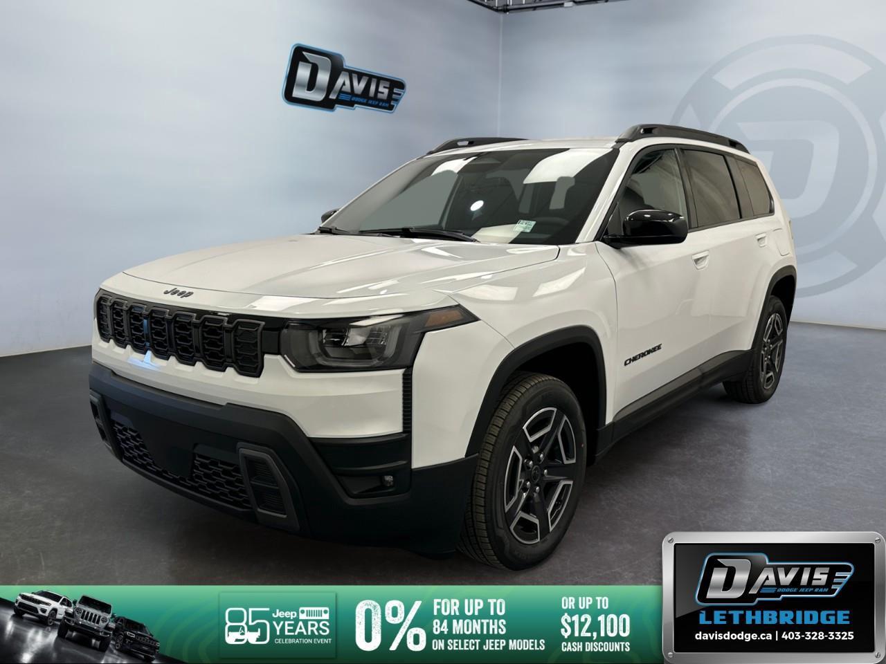 <p>Meet the all-new <strong>2026 Jeep Cherokee Laredo 4x4</strong> in dazzling white. This SUV takes on any terrain with confidence, thanks to its advanced 4x4 drivetrain and responsive handling. </p><p><strong>Interior Features:</strong></p><ul><li>Luxurious black interior with heated seats to keep you warm in winter.</li><li>Heated steering wheel and mirrors for added comfort and convenience.</li><li>Smart device integration allows seamless connectivity for all your gadgets.</li><li>Power seats and windows for adjustable comfort.</li><li>Remote start simplifies your drive-off, perfect for those cold mornings.</li></ul><p><strong>Exterior Features:</strong></p><ul><li>SUV body type offers spacious and practical design.</li><li>Sleek alloy wheels enhance its roadside presence.</li><li>Bright white exterior for a commanding look wherever you go.</li></ul><p><strong>Technology & Safety Features:</strong></p><ul><li>State-of-the-art backup camera and parking sensors make maneuvering a breeze.</li><li>Adaptive Cruise Control ensures a stress-free drive.</li><li>Lane assist and brake assist enhance safety at every turn.</li><li>Wi-Fi hotspot keeps you connected on the move.</li><li>Satellite radio for endless entertainment options.</li></ul><p>Perfect for families and adventure seekers alike, this 2026 Jeep Cherokee Laredo 4x4 is ready to elevate your driving experience. Contact Davis Dodge Lethbridge today to learn more and take the next step towards owning your very own Jeep Cherokee!</p>