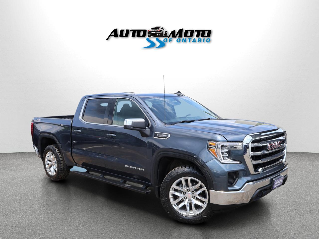 2021 GMC Sierra 1500 V8 SLE CREW 4WD CERTIFIED *ACCIDENT FREE*1 OWNER* CAMERA BLUETOOTH HEATED SEATS CRUISE ALLOYS Photo