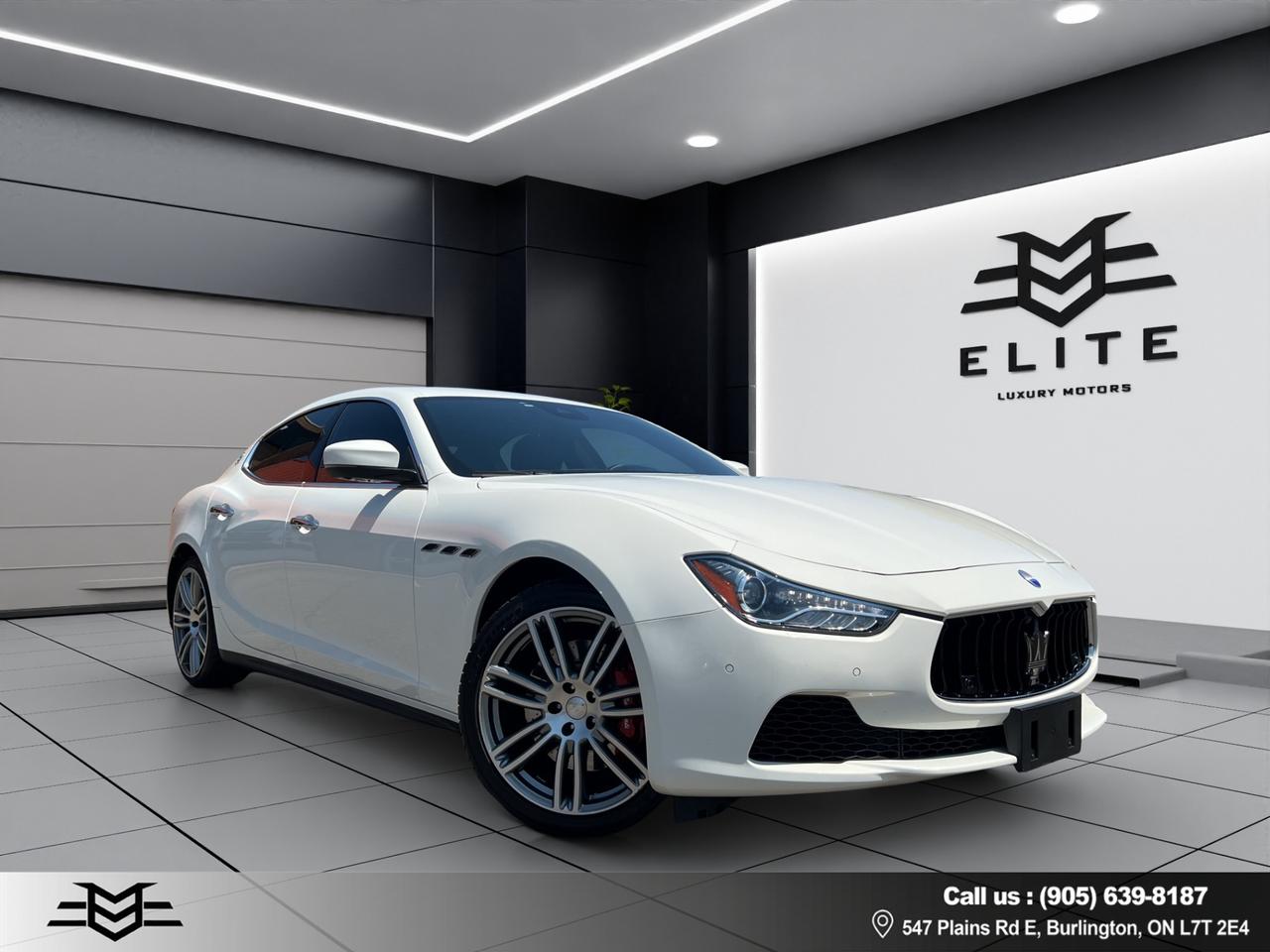 Used 2017 Maserati Ghibli S Q4 3.0L - Navigation System - Reverse Camera !!! for sale in Burlington, ON