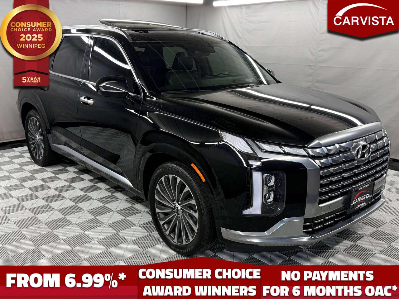 5 years running, consecutive receivers of the prestigious Consumer Choice Award in 2021, 2022, 2023, 2024 and 2025! Low rate dealer arranged financing available! 
At Carvista we offer a unique buying experience, with no deceiving finance gimmicks and trades are welcome but not required! Carvista is a family operated business that has been in business for over 25 years, and has earned a A+ BBB Accreditation and outstanding consumer accolades. Offering 175 quality pre-owned vehicles, all are certified and Carfax verified, most with remaining factory warranty and a modern facility located on Winnipegs Regent Ave strip. We welcome you to visit us at 1201 Regent Ave W, at Carvista, and drive away in a like new vehicle for less. In many cases we can offer no payments for 6 months! Dont let your trade or credit stop you, we accept any kind, any time. CARVISTA.CA, "Where the deals are".
 Prices and payments exclude GST OR PST Carvista Inc. 
Dealer Permit # 1211, Category: Used Vehicle 
Please verify all ad details with a Carvista sales person, vehicle may not be exactly as shown.