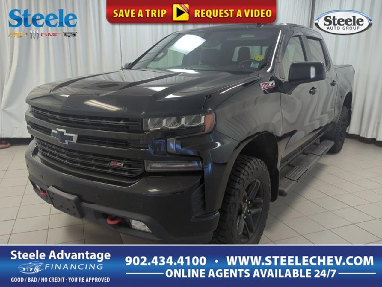 The 2019 Chevrolet Silverado 1500 LT Trail Boss is a full-size truck built for drivers who want real V8 power, four-wheel-drive confidence, and bold off-road attitude. Offered by Steele Chevrolet Buick GMC in Dartmouth, this used pickup shows 118,472 km and pairs its 5.3-litre gas V8 with an automatic transmission for smooth, capable performance.With four doors and a practical crew-friendly layout, the 2019 Chevrolet Silverado 1500 LT Trail Boss blends everyday comfort with truck strength. Its factory Trail Boss identity is known for added ground clearance and rugged styling, making it a smart fit for work, travel, and weekend use across Nova Scotia in all seasons.FEATURES OF THE Silverado 1500 Lt Trail BossFactory suspension lift for added clearanceStandard four-wheel drive for extra tractionZ71 off-road hardware for rougher terrainBold Trail Boss design with V8TRUCK FEATURESStrong towing capability for daily truck dutiesShort box design aids easier manoeuvresFour-door cab adds passenger practicalityPickup versatility for work and recreationADVANCED SAFETY FEATURESRear vision camera helps with reversingStabiliTrak system supports confident vehicle controlTire pressure monitoring adds driving awarenessMultiple airbags for occupant peace of mindPERFORMANCE AND EFFICIENCY5.3-litre V8 delivers proven hauling powerAutomatic transmission supports smooth shifting performanceFour-wheel drive boosts all-season capabilityStrong truck chassis supports demanding tasksCOMFORT AND CONVENIENCEFour full doors ease cabin accessSpacious cabin suits family or crewElevated ride height improves outward visibilityPractical layout keeps controls closeTECHNOLOGY AND CONNECTIVITYUser-friendly infotainment layout feels easyClear driver information display up frontModern controls designed for quick useHandy connectivity features support daily drivingCARGO SPACEPickup box handles tools and gearOpen bed suits bulky cargoFlexible hauling space for weekend projectsCabin storage helps organize smaller itemsAWARDS & RECOGNITIONSBest Buy Award, The Car Guide, 2019Best Pickup Truck, Auto123.com, 2019WHAT OTHER OWNERS LIKEStrong V8 power for towing confidenceComfortable ride for a capable truckFour-wheel drive traction in poor weatherUseful cabin and bed versatilityThis 2019 Chevrolet Silverado 1500 LT Trail Boss stands out for honest truck capability and a well-rounded design. The 5.3-litre V8 is widely appreciated for its smooth power delivery and confident response, whether merging onto the highway, carrying passengers through town, or heading out with a loaded bed.The automatic transmission helps this 2019 Chevrolet Silverado 1500 LT Trail Boss feel composed in daily driving. Gear changes are smooth, and the powertrain is well suited to drivers who want traditional V8 strength without giving up comfort during longer trips. In Dartmouth traffic or on rural roads, it delivers the solid feel expected from a full-size Chevrolet pickup.The four-wheel-drive system is a major advantage for Atlantic Canadian conditions. Rain, slush, gravel, and snowy roads can all be tackled with greater assurance in this 2019 Chevrolet Silverado 1500 LT Trail Boss. The Trail Boss trim is especially appealing for buyers who like a more adventurous look and useful off-road-minded hardware from the factory.Inside, this 2019 Chevrolet Silverado 1500 LT Trail Boss offers the practicality many truck shoppers want. Four proper doors make entry simple for passengers, while the cabin layout supports everyday use with straightforward controls and useful space. It is a truck that can move between jobsite tasks, family errands, and weekend plans with ease.For drivers shopping at Steele Chevrolet Buick GMC, this used 2019 Chevrolet Silverado 1500 LT Trail Boss offers a strong mix of V8 performance, truck utility, and four-season confidence. Its proven full-size design, 118,472 km on the odometer, and versatile pickup format make it a compelling choice for anyone needing real capability in Dartmouth.This 2019 Chevrolet Silverado 1500 LT Trail Bosss VIN is: 1GCPYFED2KZ136179 .