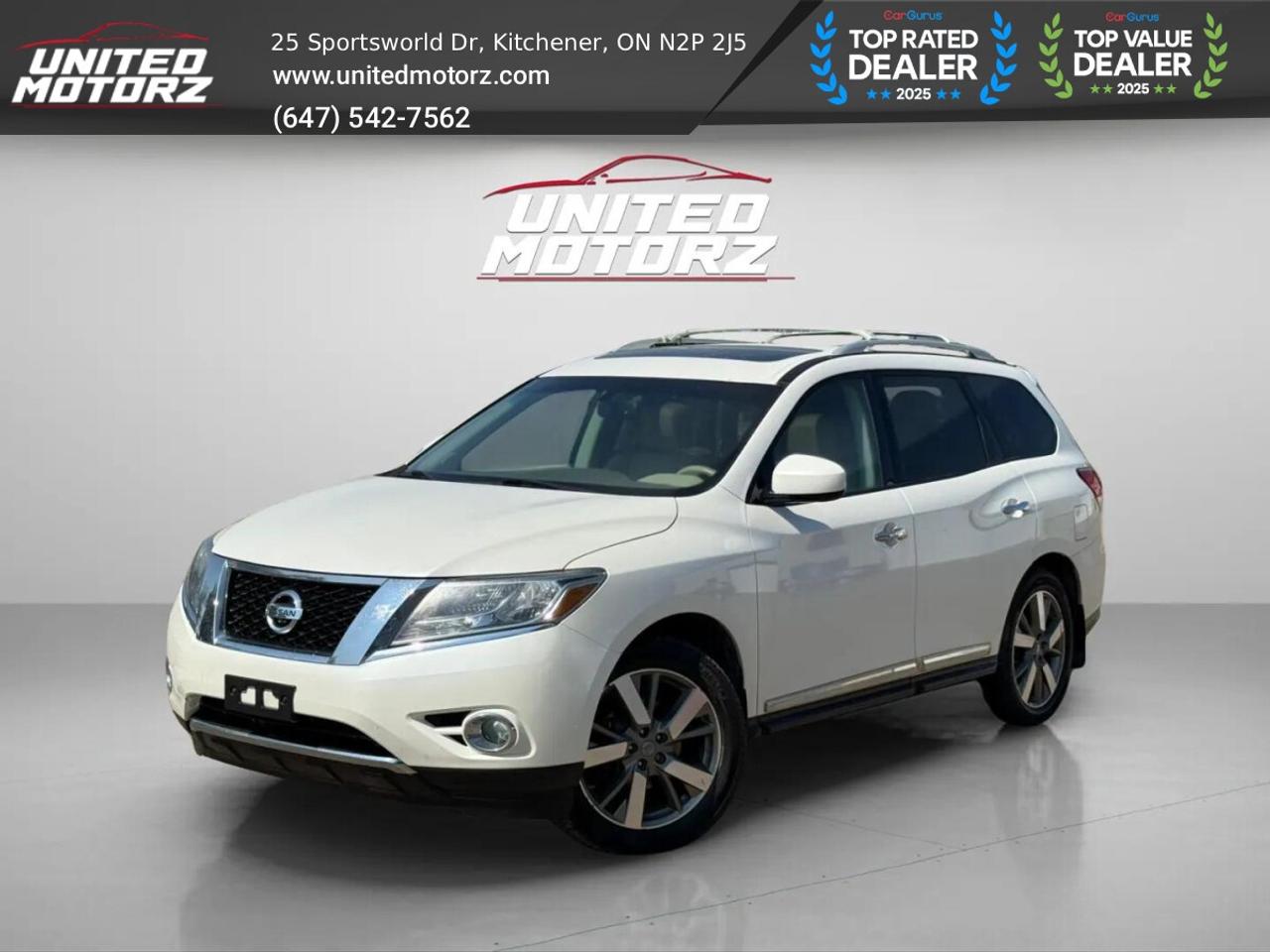 Used 2015 Nissan Pathfinder Platinum  Auto 4*4 4dr 3.5L 6cyl~SAFETY CERTIFIED~ for sale in Kitchener, ON