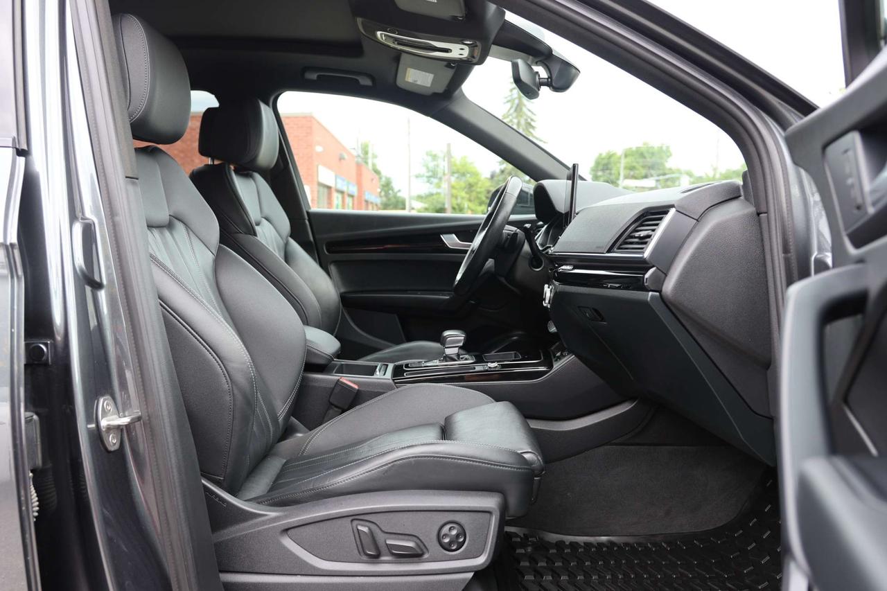 2022 Audi Q5 PROGRESSIV-QUATTRO-SLINE/NAV/BCAM/PARKING SENSORS/BLIS/LANE ASSIST/LEATHER/P SEATS/MEM SEATS/HEATED SEATS//KEYLESS/PANORO Photo