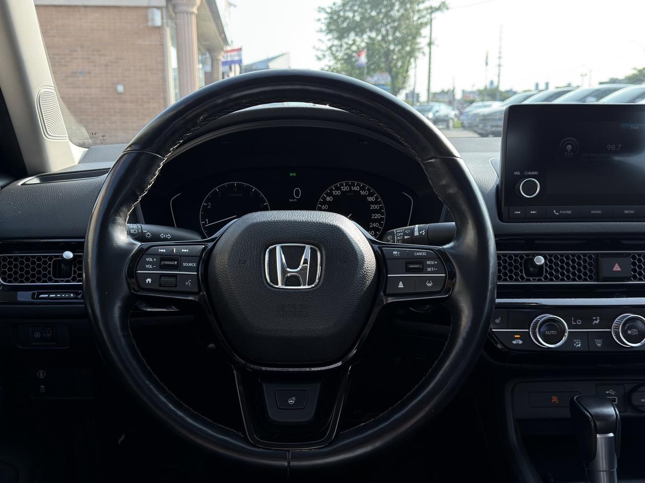 2022 Honda Civic EX Pearl White Sunroof   Honda Sensing   Htd Steer Photo
