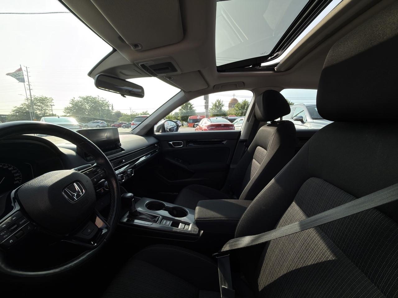2022 Honda Civic EX Pearl White Sunroof   Honda Sensing   Htd Steer Photo