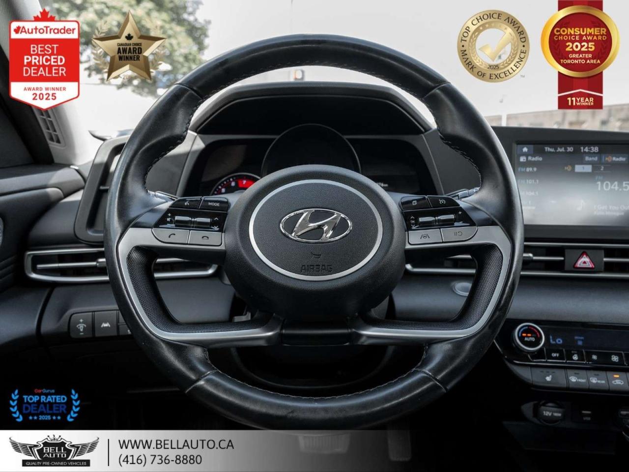 2021 Hyundai Elantra Preferred   SUN & TECH PKG   B.CAM   SUNROOF   HTD SEATS   NOACCIDENT Photo