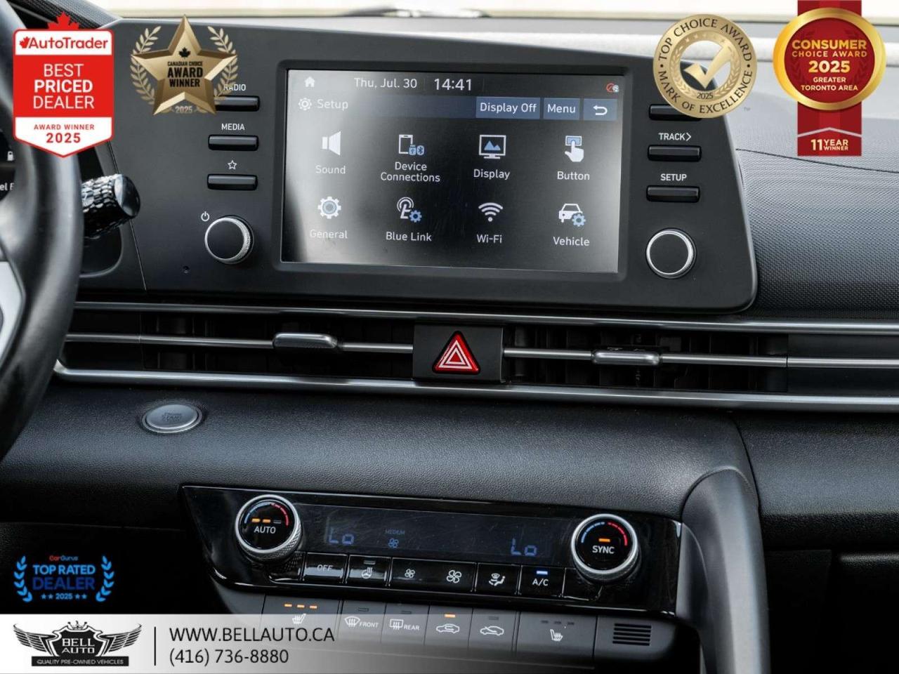 2021 Hyundai Elantra Preferred   SUN & TECH PKG   B.CAM   SUNROOF   HTD SEATS   NOACCIDENT Photo