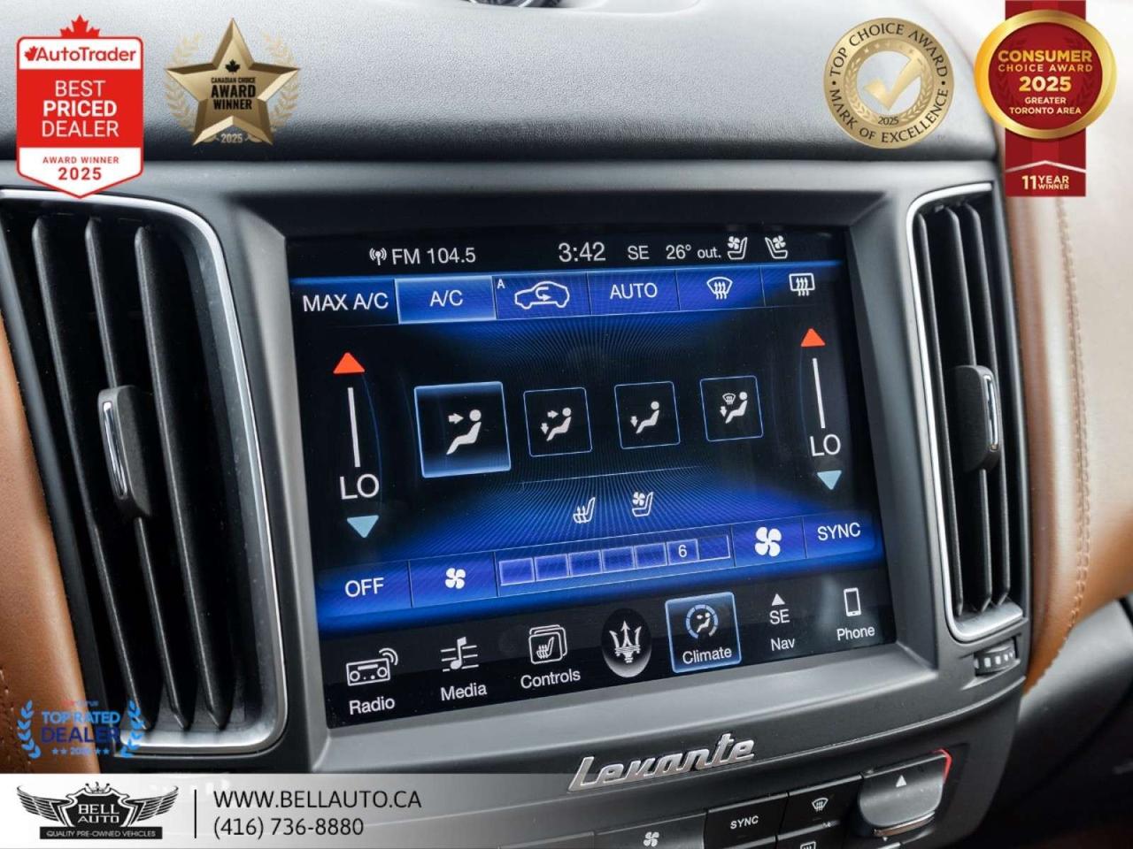 2017 Maserati Levante 3.0L LUXURY   NAVI   360CAM   PANO   HARMAN   NOACCIDENT Photo