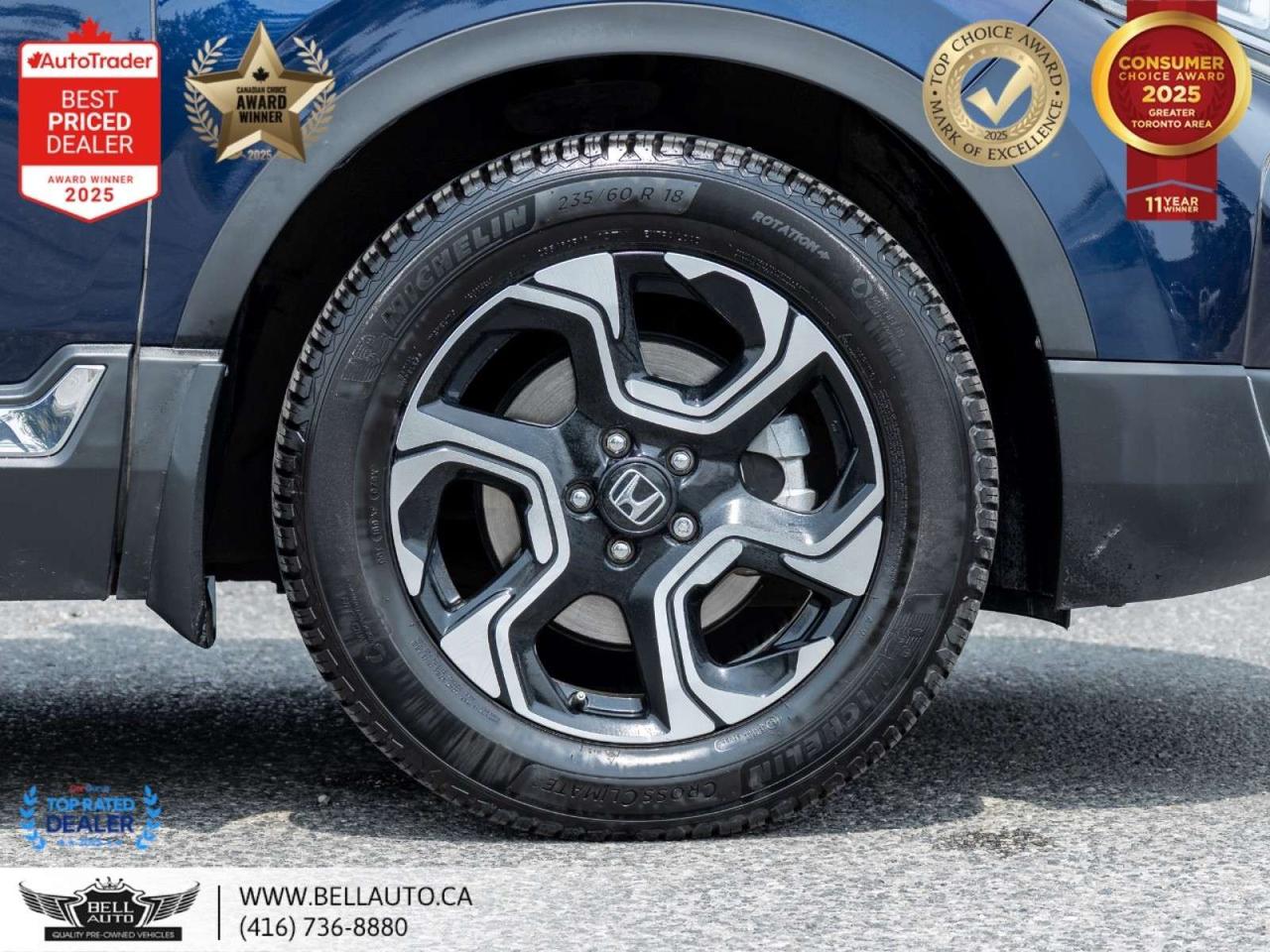 2019 Honda CR-V Touring   AWD   NAVI   B.CAM   PANO   LTHR   NOACCIDENT Photo