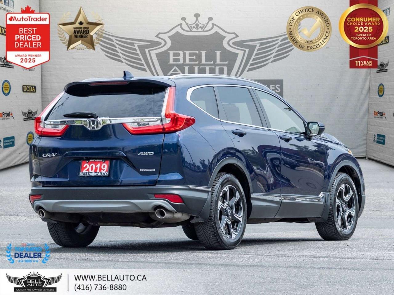 2019 Honda CR-V Touring   AWD   NAVI   B.CAM   PANO   LTHR   NOACCIDENT Photo