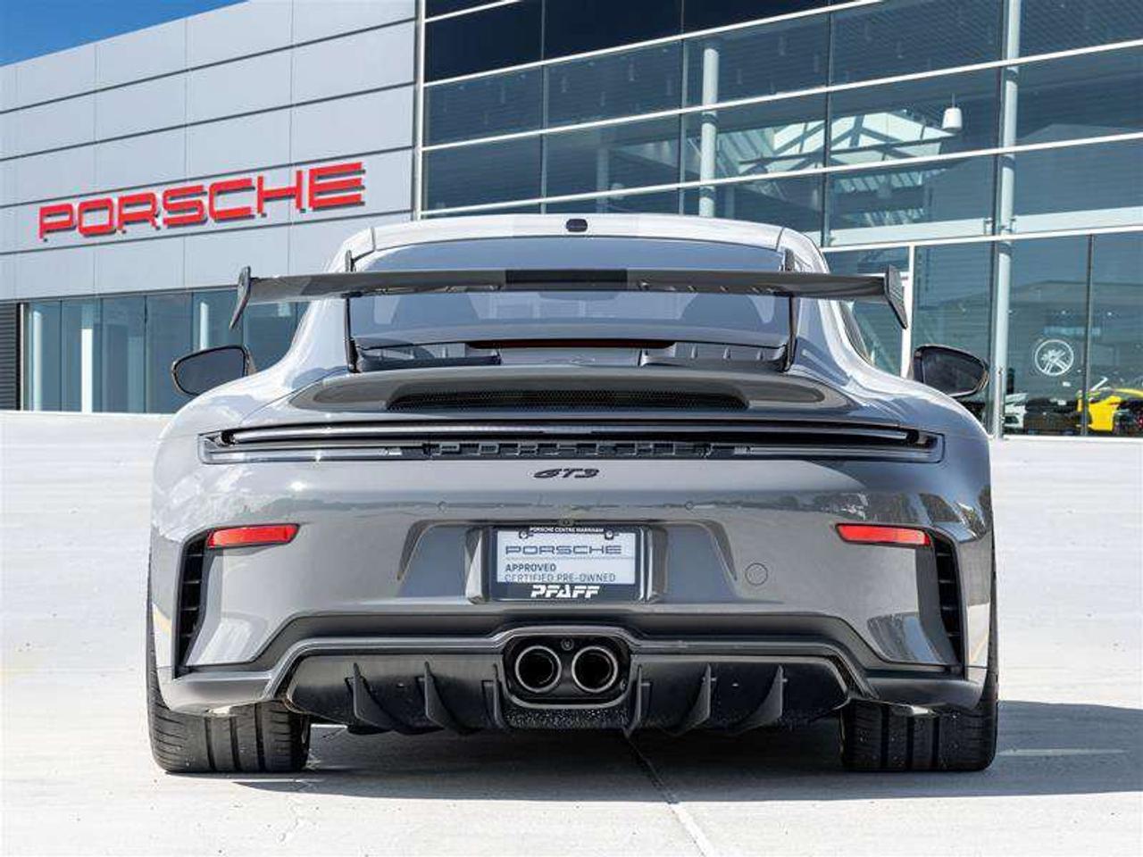 2026 Porsche 911 GT3 Coupe Weissach Pkg Porsche Ceramic Composite Brakes (PCCB) with Calipers in Yellow HD-Matrix Des Photo