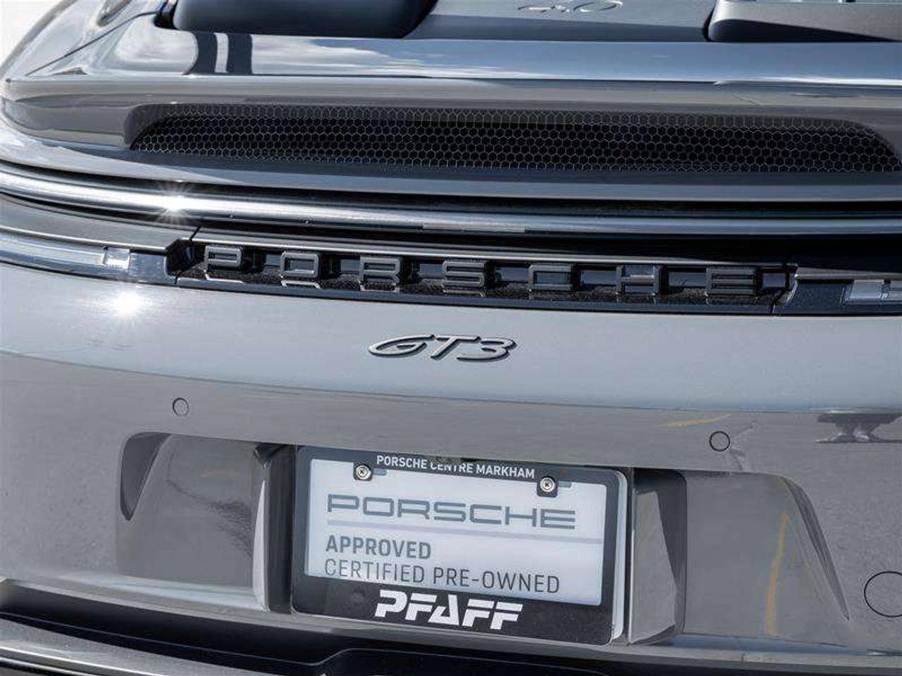 2026 Porsche 911 GT3 Coupe Weissach Pkg Porsche Ceramic Composite Brakes (PCCB) with Calipers in Yellow HD-Matrix Des Photo