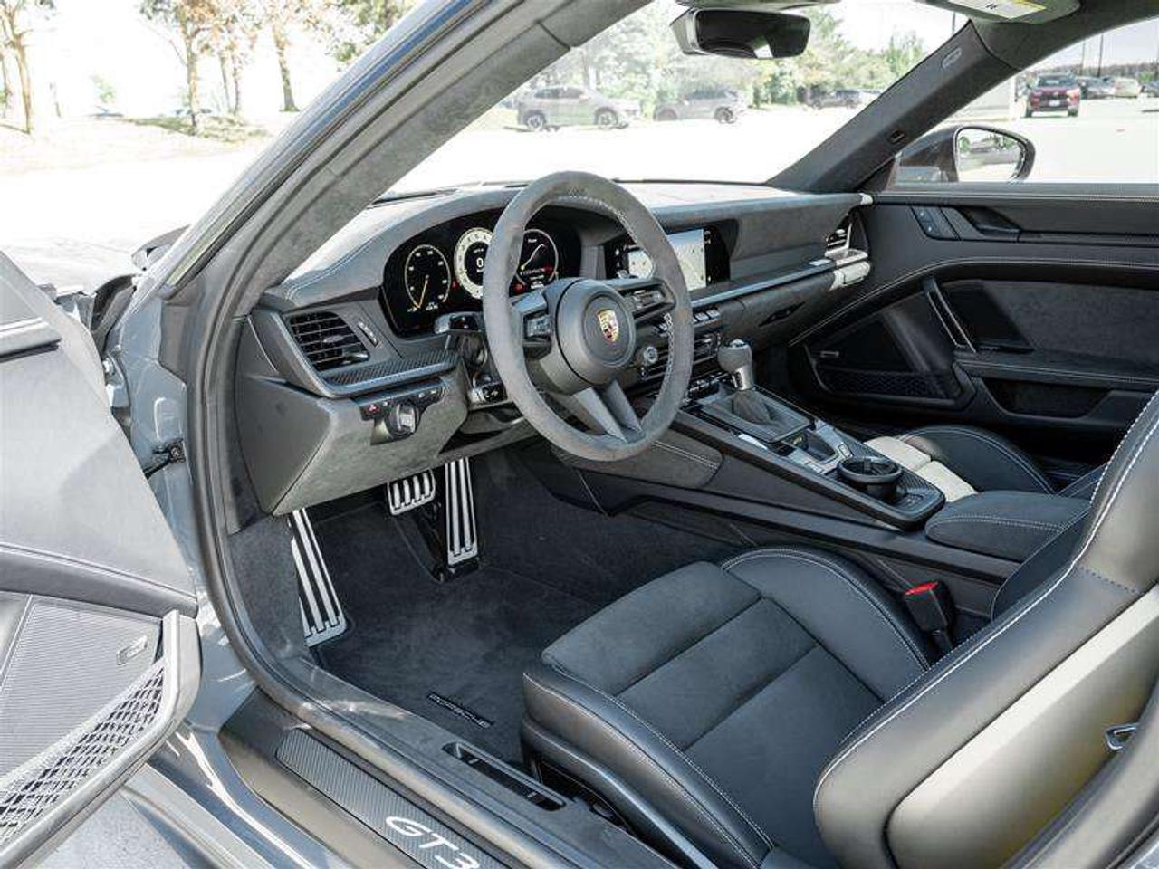 2026 Porsche 911 GT3 Coupe Weissach Pkg Porsche Ceramic Composite Brakes (PCCB) with Calipers in Yellow HD-Matrix Des Photo