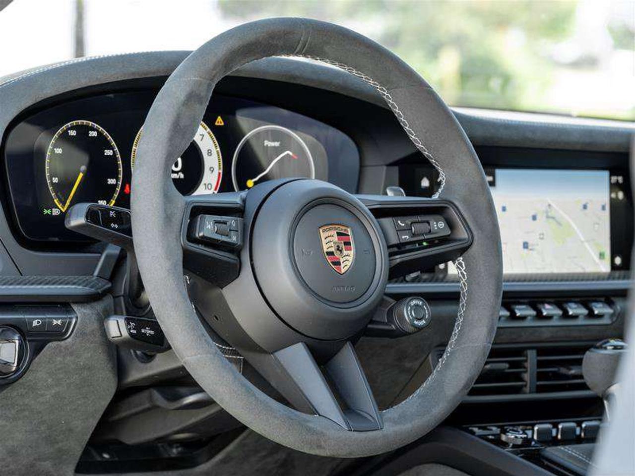 2026 Porsche 911 GT3 Coupe Weissach Pkg Porsche Ceramic Composite Brakes (PCCB) with Calipers in Yellow HD-Matrix Des Photo