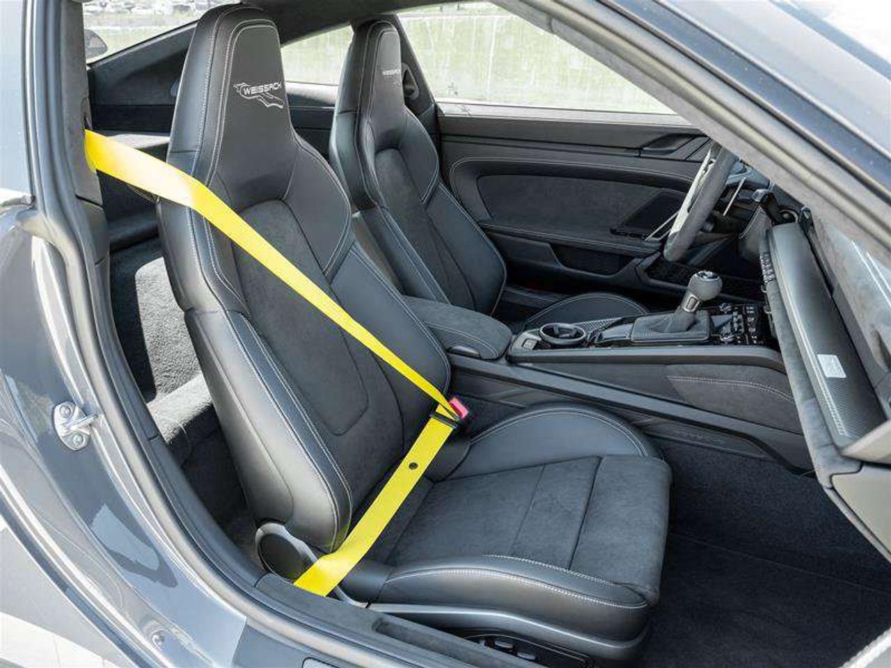 2026 Porsche 911 GT3 Coupe Weissach Pkg Porsche Ceramic Composite Brakes (PCCB) with Calipers in Yellow HD-Matrix Des Photo