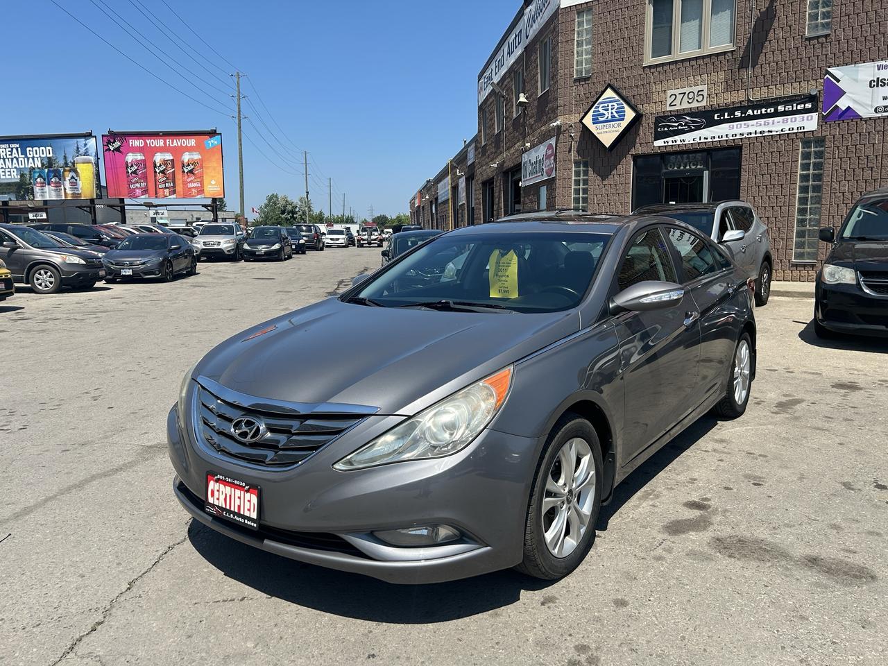 <p class=MsoNormal>This 2011 Hyundai Sonata is an excellent car that comes fully-loaded for all your needs. Back-up camera, cruise control, navigation system, and other viable features allow for a pleasant journey with every drive. Comfort ranges from air conditioning, to heated seats, to the sunroof, ensuring you and up to 4 other passengers can enjoy your drive. This fuel-efficient, accident-free vehicle is a great choice for those looking for a capable and trustworthy car.&nbsp;</p><p class=MsoNormal>&nbsp;</p><p class=MsoNormal>Financing is available for all credit types OAC. Carfax provided for every vehicle.</p><p class=MsoNormal>Prices include certification of vehicle, first oil change, and professional detailing; taxes and licensing extra.</p><p class=MsoNormal>3-month warranty included, can be extended for additional cost. Inquire for more details.</p><p class=MsoNormal>Family-run business with friendly staff. Our customers are our number one priority. Satisfaction guaranteed.</p><p>&nbsp;</p><p class=MsoNormal><strong>C.L.S Auto Sales</strong>&nbsp;2795 Barton St. E., Hamilton, ON, L8E 2J8. <br>Office #: 905-561-8030<span style=mso-tab-count: 1;>&nbsp;&nbsp;&nbsp;&nbsp;&nbsp;&nbsp;&nbsp;&nbsp;&nbsp; </span>After-Hours #: 905-517-4507</p>