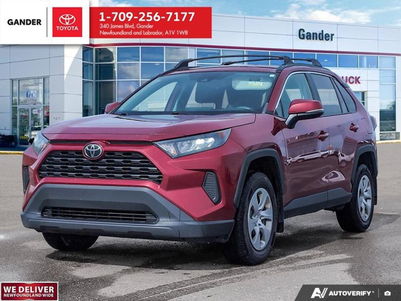 Recent Arrival! AS IS - NOT INSPECTED2020 Toyota RAV4 LE 8-Speed Automatic AWD 2.5L 4-Cylinder DOHCALL CREDIT APPLICATIONS ACCEPTED! ESTABLISH OR REBUILD YOUR CREDIT HERE. APPLY AT https://steeleadvantagefinancing.com/?dealer=7148 We know that you have high expectations in your car search in NL. So, if youre in the market for a pre-owned vehicle that undergoes our exclusive inspection protocol, stop by Gander Toyota. Were confident we have the right vehicle for you. Here at Gander Toyota, we enjoy the challenge of meeting and exceeding customer expectations in all things automotive.**Market Value Pricing**, AWD, Cloth.Certification Program Details: This vehicle is sold As-Is. No warranty expressed or implied. As-Is vehicles do not qualify for financing and are priced at auction values!! Last chance before auction!!!Steele Auto Group is the most diversified group of automobile dealerships in Atlantic Canada, with 34 dealerships selling 27 brands and an employee base of over 1000. Sales are up by double digits over last year and the plan going forward is to expand further into Atlantic Canada. PLEASE CONFIRM WITH US THAT ALL OPTIONS, FEATURES AND KILOMETERS ARE CORRECT.