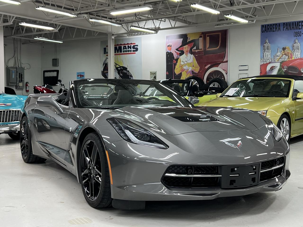<p>This Canadian-market Corvette has been carefully maintained from new and remains in outstanding original condition. Equipped with Chevrolets desirable **Z51 Performance Package** and the luxurious **3LT** interior, it offers an outstanding balance of performance, comfort and technology.</p><ul><li>Finished in Shark Grey Metallic with a Carbon Flash hood, black leather and suede-trimmed interior, this Corvette looks every bit as exciting as it drives.</li></ul><p>Power comes from Chevrolets legendary 6.2-litre LT1 V8, producing 460 hp with the factory Performance Exhaust, paired with the lightning-fast 8-speed paddle-shift automatic transmission. Whether cruising with the top down or carving through your favourite back road, the experience is unmistakably Corvette.</p><p>Factory Equipment Includes:</p><p>**Z51 Performance Package**</p><p>&nbsp; * Performance suspension<br>&nbsp; * Electronic limited-slip differential<br>&nbsp; * Heavy-duty cooling package<br>&nbsp; * Performance brakes<br>&nbsp; * Dry-sump style performance lubrication</p><p><br>* **3LT Premium Equipment Group**<br>* Power convertible top with remote operation<br>* Carbon fibre hood<br>* Performance dual-mode exhaust<br>* Suede-wrapped interior trim<br>* Heated and ventilated power sport seats with memory<br>* Head-Up Display<br>* Premium navigation<br>* Bose premium surround sound<br>* Performance Data Recorder<br>* Front curb-view camera<br>* HID headlamps<br>* Remote start<br>* Universal garage door opener<br>* Dual-zone automatic climate control<br>* Power tilt and telescopic steering column<br>* 19-inch front / 20-inch rear alloy wheels<br>* Black brake calipers</p><p>This Corvette has been thoroughly inspected by our licensed technicians, fully serviced and is offered **Ontario Safety Certified**.</p><p>Included with your purchase:</p><p>* Ontario Safety Certification<br>* Comprehensive mechanical inspection<br>* Professional detailing<br>* CARFAX Vehicle History Report<br>* 72-hour money-back guarantee*<br>* Trades welcome<br>* Canada-wide delivery available</p><p>The C7 Corvette represents one of the greatest performance values ever produced by Chevrolet. Naturally aspirated, beautifully balanced and equally at home on a winding road or an interstate highway, it is a car that continues to earn admiration from enthusiasts around the world.</p><p>**Easy to buy. A pleasure to own. Guaranteed.**</p><p>**Lee Munros Garage**<br>535 Paris Road<br>Paris, Ontario</p>