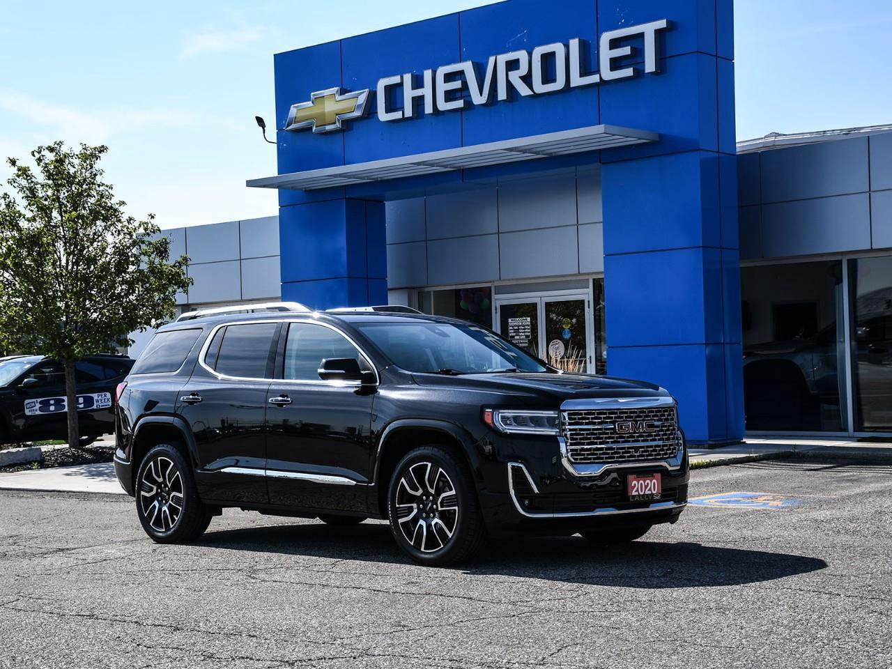 2020 GMC Acadia Denali AWD 3.6L V6 SIDI 9-Speed Automatic Ebony Twilight Metallic AWD, Leather.<br /><br />** Special Sale price listed is available to finance purchases only on approved credit. Price of vehicle may differ with other forms of payment.<br /><br /><br />What is Live Market Pricing?<br /><br />Lally Chevrolet, we've changed the way we sell new and pre-owned vehicles with Live Market Pricing. Buying a vehicle can be stressful. Negotiations, trade value, hidden fees and the time a purchase takes is enough to make anyone nervous.<br /><br />How does a customer know if they are getting a good deal or not?<br /><br />How do dealerships like Lally Chevrolet even set prices?<br /><br />In today's customer-centric, tech-savvy world, where is the transparency in the car buying process?<br /><br />We want to make your vehicle purchasing experience stress-free, simple, enjoyable and transparent. So we've made the struggle of negotiating a thing of the past!<br /><br />No More Stressful Negotiations!<br /><br />Purchasing your next vehicle shouldn't feel like a battle. Our team at Lally Chevrolet does not want you to go home wondering if you could have gotten a better deal or not. So, we are offering you the best deal possible, the fair value, with Live Market Pricing.<br /><br />How Does Live Market Pricing Work?<br /><br />With Live Market Pricing, our team checks the fair value of our vehicles every day, comparing equally-equipped vehicles in a 300 kilometer radius of our market area. Then, we update our inventory prices in real-time to reflect the current market price.<br /><br />This allows us to price our vehicles in our market area fairly while passing the savings onto you. With Lally Chevrolet Live Market Pricing system, you can rest assured that you're getting the most competitive price around town.<br /><br />These real-time results offer fair pricing for you, the customer, and eliminates the need for negotiations. Lally Chevrolet Live Market Pricing ensures:<br /><br />? no pricing games<br />? no stressful negotiations or pressure situations<br />? no mark-up to mark-down gimmicks<br />? no hassling<br />? no haggling<br />? no more guessing<br /><br />.