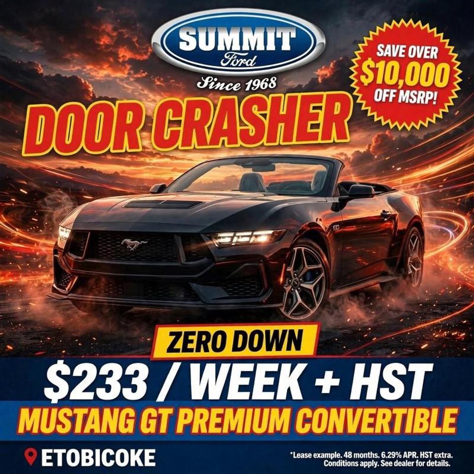 2026 Ford Mustang GT Premium LEASE $233/WEEK + HST 48 MONTHS Photo0