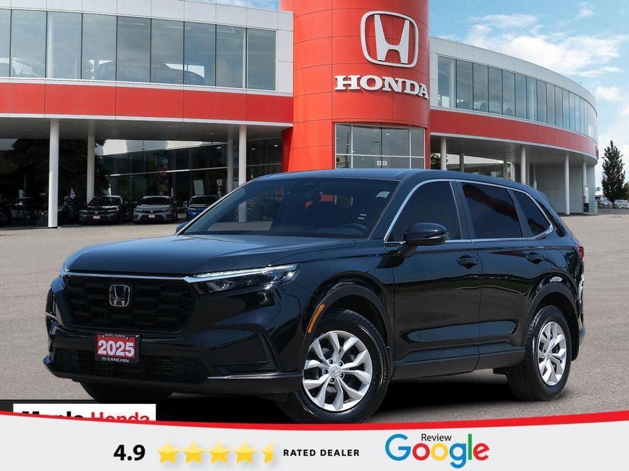 Recent Arrival! 2025 Honda CR-V LX Blind Spot Sensors| Heated Seats| Auto Start| Apple Car Play|

LX Blind Spot Sensors| Heated Seats| Auto Start| Apple Car Play| AWD CVT 1.5L I4 Turbocharged DOHC 16V 190hp

Certified.

Certification Program Details: * 7 year / 160,000 km Power Train Warranty whichever comes first. This is an additional 2 year/60,000 kms beyond the original factory Power Train warranty. Honda Certified Used Vehicles also have the option to upgrade to a Honda Plus Extended Warranty * Vehicle history report. Access to My Honda * Multipoint Inspection * 24 hours/day, 7 days/week * 7 day/1,000 km exchange privilege whichever comes first * Exclusive finance rates on Certified Pre-Owned Honda models AWD CVT

Why Buy from Maple Honda? REVIEWS: Why buy an used car from Maple Honda? Our reviews will answer the question for you. We have over 2,500 Google reviews and have an average score of 4.9 out of a possible 5. Who better to trust when buying an used car than the people who have already done so? DEPENDABLE DEALER: The Zanchin Group of companies has been providing new and used vehicles in Vaughan for over 40 years. Since 1973 our standards of excellent service and customer care has enabled us to grow to over 34 stores in the Great Toronto area and beyond. Still family owned and still providing exceptional customer care. WARRANTY / PROTECTION: Buying an used vehicle from Maple Honda is always a safe and sound investment. We know you want to be confident in your choice and we want you to be fully satisfied. Thats why ALL our used vehicles come with our limited warranty peace of mind package included in the price. No questions, no discussion - 30 days safety related items only. From the day you pick up your new car you can rest assured that we have you covered. TRADE-INS: We want your trade! Looking for the best price for your car? Our trade-in process is simple, quick and easy. You get the best price for your car with a transparent, market-leading value within a few minutes whether you are buying a new one from us or not. Our Used Sales Department is ALWAYS in need of fresh vehicles. Selling your car? Contact us for a value that will make you happy and get paid the same day. Https:/www.maplehonda.com.

Easy to buy, easy for servicing. You can find us in the Maple Auto Mall on Jane Street north of Rutherford. We are close both Canadas Wonderland and Vaughan Mills shopping centre. Easy to call in while you are shopping or visiting Wonderland, Maple Honda provides used Honda cars and trucks to buyers all over the GTA including, Toronto, Scarborough, Vaughan, Markham, and Richmond Hill. Our low used car prices attract buyers from as far away as Oshawa, Pickering, Ajax, Whitby and even the Mississauga and Oakville areas of Ontario. We have provided amazing customer service to Honda vehicle owners for over 40 years. As part of the Zanchin Auto group we offer dependable service and excellent customer care. We are here for you and your Honda.