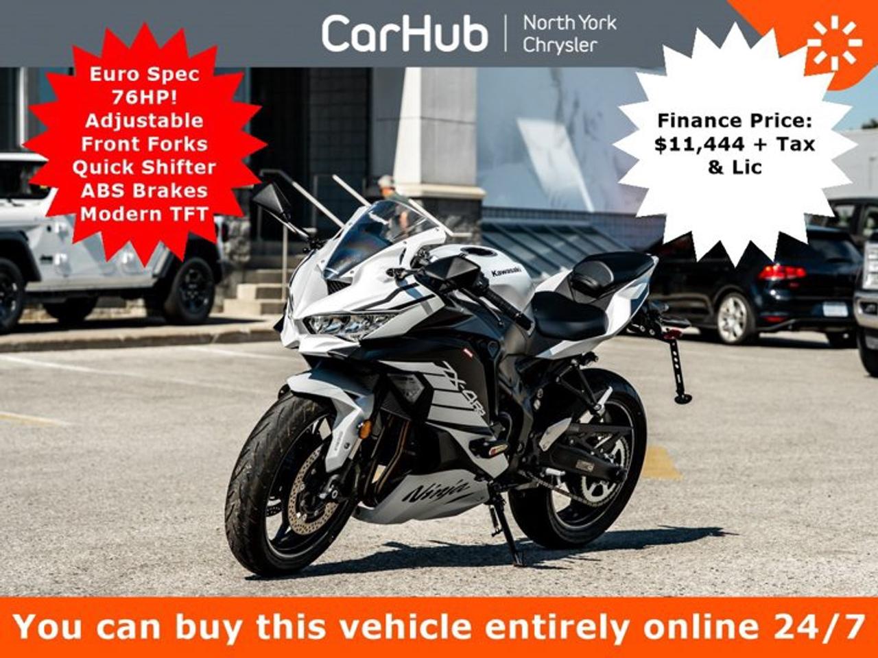 2025 Kawasaki Ninja ZX-4RR ABS Euro Spec 76HP! Adjustable Front Forks Quick Shifter ABS Brakes Photo0