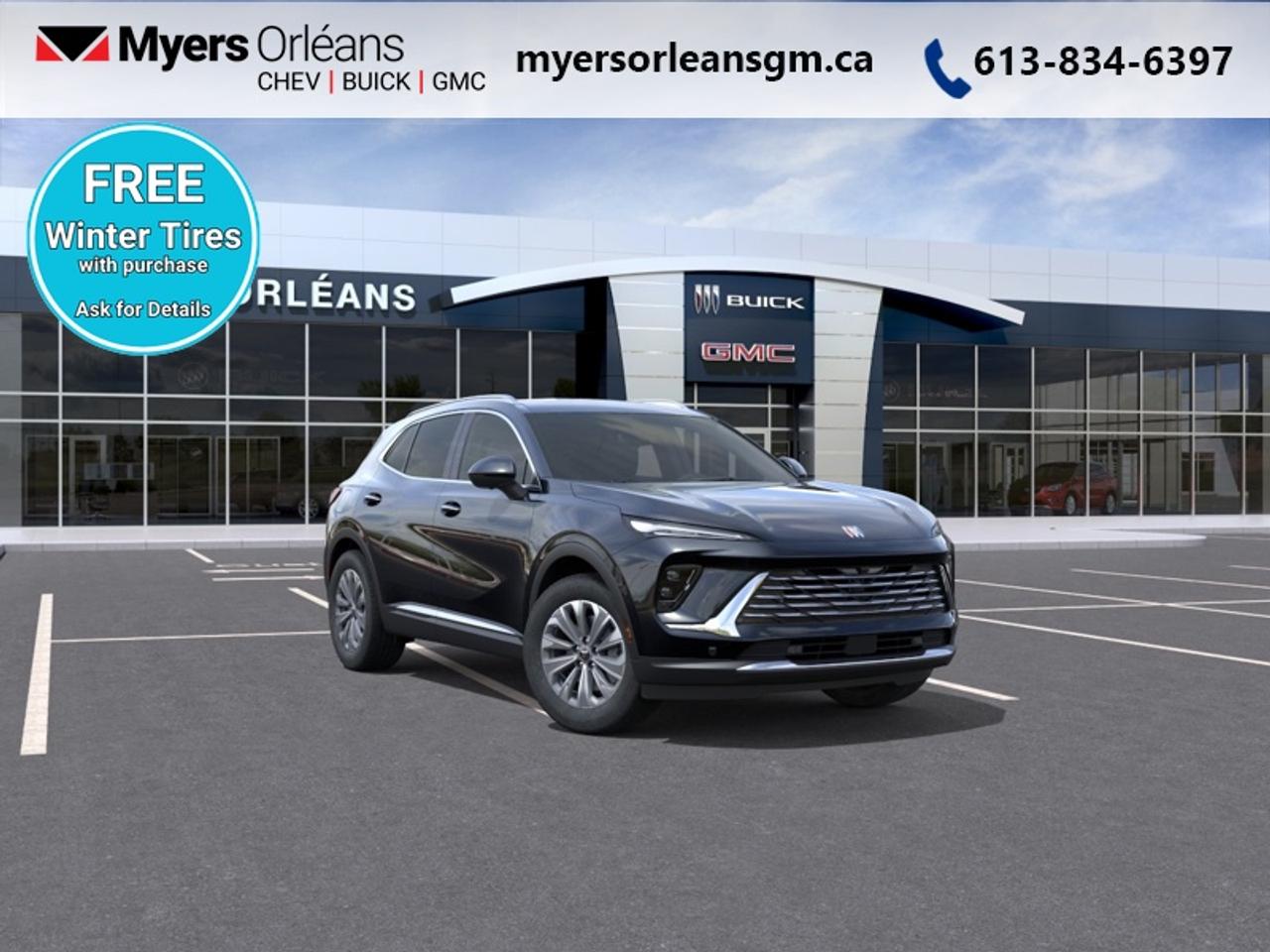 <b>360 Camera,  Wireless Charging,  Power Liftgate,  Remote Start,  Heated Steering Wheel!</b><br> <br> For more than 80 years, the Myers Automotive Group has brought exceptional vehicles and world-class service to drivers in the Ottawa area. Myers Orleans Chevrolet Buick GMC is proud to serve Greater Ottawa, and to continue the tradition of excellence that the Myers name is known for. We are your trusted and professional choice since 1942!<br> <br>Inside its upscale cabin youll find premium materials, a large digital interface and intuitive connectivity designed for everyday comfort.<br> <br>The 2026 Buick Envision offers drivers a sophisticated crossover experience that pairs elegant design with modern technology and capable handling. Inside, youll enjoy a cabin filled with refined touches, intuitive controls and the kind of comfort suited for daily needs or longer drives. With all-wheel drive as standard, thoughtful amenities, and Buicks commitment to safety, the Envision presents a compelling option for those seeking upscale performance in a compact SUV.<br> <br>This Ebony Twilight Metallic SUV has an Automatic transmission and is powered by a 228HP 2.0L 4 Cylinder Engine. <br> <br> Our Envisions trim level is Preferred. This great-looking SUV is decked with great standard features such as power liftgate for rear cargo access, an HD surround vision system, a wireless charging pad for mobile devices, and an ultra-wide infotainment screen with wireless Apple CarPlay and Android Auto. Safety features include adaptive cruise control, blind zone steering assist, lane keep assist with lane departure warning, rear park assist, and rear cross traffic braking. Additional features also include remote engine start, keyless open, a heated steering wheel, heated front seats, and even more. This vehicle has been upgraded with the following features: 360 Camera, Wireless Charging, Power Liftgate, Remote Start, Heated Steering Wheel, Adaptive Cruise Control, Blind Spot Detection.<br><br> <br>To apply right now for financing use this link: <a href=https://www.myersorleansgm.ca/FinancePreQualForm target=_blank>https://www.myersorleansgm.ca/FinancePreQualForm</a><br> <br/><br> Buy this vehicle now for the lowest bi-weekly payment of <b>$305.35</b> with $0 down for 84 months @ 2.79% APR O.A.C. ( Plus applicable taxes - **Rebates may not be applicable on all purchase types [cash, lease, or finance]. Eligibility and conditions may vary. Please see dealer for full details and confirmation of eligibility. ). Incentives expire 2026-07-31. See dealer for details. <br><br>At Myers Orleans Chevrolet, youll find an impressive inventory of brand-new Chevrolet, Buick, and GMC vehicles. But we dont stop there! We also offer an amazing array of gently-used cars, trucks, and SUVs from Chevrolet, as well as a selection of alternate-brand used vehicles from some of Canadas favourite auto makers. When you choose to shop with Myers, youre not limited to what you can find on our well-appointed lot. Youve got the resources of an entire automotive group at your fingertips! Our friendly, no-pressure sales team will go through your list of must-haves, and will match you with the vehicle from Myers that checks off all the right boxes.<br> Come by and check out our fleet of 40+ used cars and trucks and 190+ new cars and trucks for sale in Orleans.  o~o