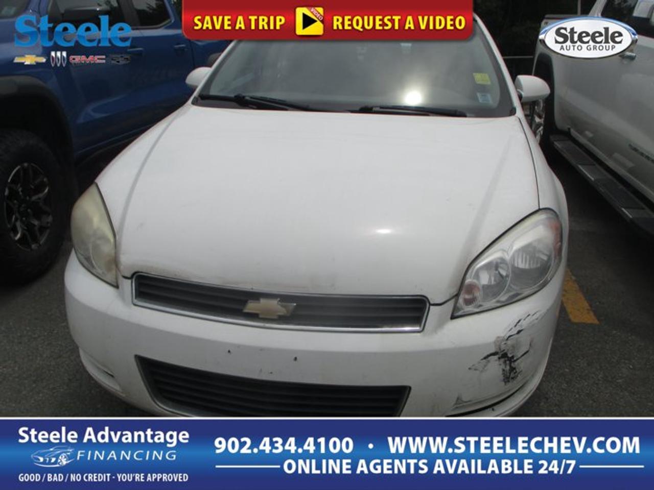 Offered by Steele Chevrolet Buick GMC in Dartmouth, this 2011 Chevrolet Impala LT is a full-size sedan that focuses on smooth power, everyday comfort, and practical value. Its White exterior gives it a clean, classic look, while the automatic transmission and front-wheel drive layout suit Canadian driving conditions with easy, predictable road manners.Powered by a 3.5L Gas/Ethanol V6, this 2011 Chevrolet Impala LT delivers confident acceleration for highway merging and relaxed cruising. With 251,355 km on the odometer, it stands as a roomy four-door sedan designed for drivers who want straightforward operation, a large cabin, and the comfort expected from a proven Chevrolet nameplate.FEATURES OF THE Impala LTFull-size sedan with roomy passenger layout3.5L V6 engine with flex-fuel capabilityAutomatic transmission for smooth daily drivingFront-wheel drive for steady year-round handlingADVANCED SAFETY FEATURESFour-wheel anti-lock braking for controlled stopsFront-wheel drive supports stable road tractionDual front airbags for added confidenceChild safety rear door locksPERFORMANCE AND EFFICIENCY3.5L V6 delivers smooth passing powerAutomatic transmission shifts with easy refinementFlex-fuel capability adds fueling flexibilityTuned for comfortable highway cruisingCOMFORT AND CONVENIENCEFour-door design allows easy cabin accessLarge interior supports everyday family travelSpacious seating area improves ride comfortFull-size sedan ride feels calmTECHNOLOGY AND CONNECTIVITYClear driver controls are easy to useSimple dash layout supports quick accessAutomatic transmission keeps driving uncomplicatedPractical design focuses on daily usabilityCARGO SPACELarge trunk suits groceries and luggageWide opening helps load bulky itemsFull-size sedan offers useful storageRear space supports daily carrying needsAWARDS & RECOGNITIONSTop Safety Pick, Insurance Institute for Highway Safety, 2011WHAT OTHER OWNERS LIKESmooth V6 power for highway drivingComfortable ride on longer daily tripsSpacious cabin for passengers and gearSimple controls that feel familiarThe 2011 Chevrolet Impala LT has long appealed to drivers who want traditional sedan comfort without unnecessary complexity. Its full-size dimensions help create a relaxed driving experience, especially on longer trips. The V6 engine gives this sedan stronger response than many smaller cars in its class, making it a smart choice for commuters, families, or anyone who values easy power.This Chevrolet sedan also benefits from a layout that keeps daily use simple. The automatic transmission helps reduce effort in traffic, while front-wheel drive contributes to composed handling in changing weather. The four-door body style makes entry and exit easy for passengers, and the large trunk adds the practicality many drivers still want from a sedan.Inside, the focus is on space and ease of use. The cabin design is straightforward, with controls placed for simple operation. That means less distraction and more confidence behind the wheel. For drivers moving from an older vehicle or shopping for a dependable full-size model, this Impala presents a familiar and comfortable environment.The White exterior adds timeless appeal and gives this sedan a clean presence on the road. Whether it is used for commuting across Dartmouth, weekend errands, or longer highway drives, this 2011 Chevrolet Impala LT offers solid value through its roomy interior, smooth V6 performance, and proven full-size sedan character.This 2011 Chevrolet Impala LTs VIN is: 2G1WB5EK3B1327438 .