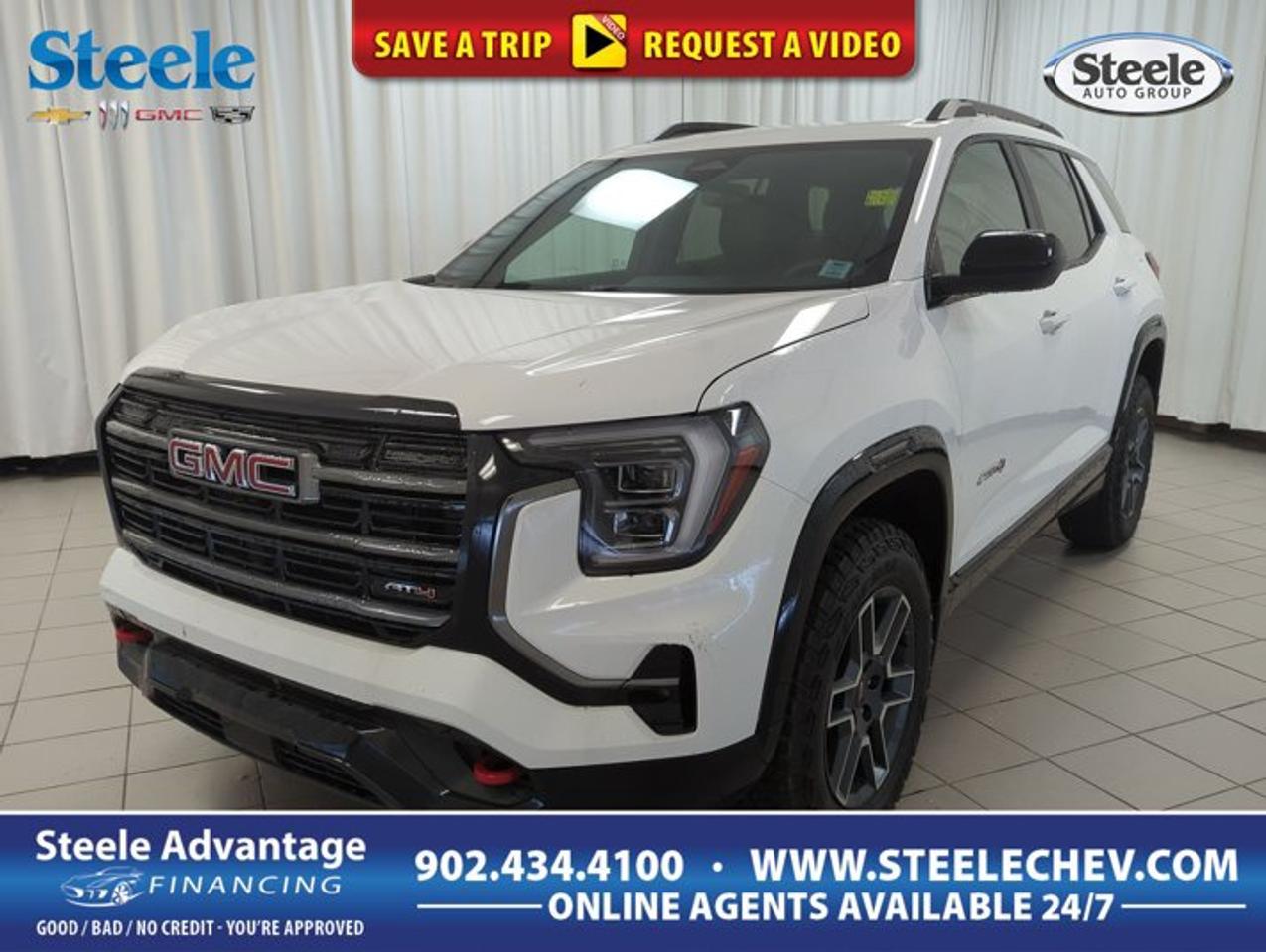 Built for drivers who want everyday utility with a bold edge, the 2026 GMC Terrain Awd At4 brings confident capability to every trip in Dartmouth. Finished in White with a Gold interior, this four-door SUV pairs rugged style with smart practicality, a turbocharged 1.5L DOHC gas engine, automatic transmission, and all-wheel drive for composed travel in changing Atlantic Canadian conditions.The 2026 GMC Terrain Awd At4 is designed to feel ready for city streets, highway cruising, and weekend escapes alike. Its elevated stance, purposeful design, and sure-footed traction make it a strong fit for drivers who value comfort and control. Inside, the cabin offers a clean, modern layout that supports daily driving with useful space and easy access.FEATURES OF THE Terrain Awd At4Distinct AT4 design with rugged attitudeAll-wheel drive for added confidenceTurbocharged power for responsive everyday drivingFour-door SUV versatility for active lifestylesADVANCED SAFETY FEATURESFour-door design supports easy family accessAll-wheel traction adds control in weatherStable automatic transmission encourages smooth operationPractical SUV height helps outward visibilityPERFORMANCE AND EFFICIENCYTurbocharged 1.5L DOHC four-cylinder gas engineAutomatic transmission for smooth daily drivingAll-wheel drive boosts year-round confidenceBalanced power for commuting and travelCOMFORT AND CONVENIENCESpacious cabin with practical everyday layoutFour doors allow easy passenger entryUseful ride height aids getting inWell-suited for errands and road tripsTECHNOLOGY AND CONNECTIVITYClear cockpit layout supports easy useAutomatic operation simplifies time behind wheelModern SUV design emphasizes driver focusEveryday controls placed within easy reachCARGO SPACERear cargo area supports daily gearSUV shape helps load larger itemsFlexible space suits travel and errandsFour-door access helps busy householdsWHAT OTHER OWNERS LIKEConfident all-wheel drive in rough weatherEfficient turbo power for daily drivingComfortable size for city and highwayRugged AT4 appearance with useful versatilityWith its smart size and capable setup, the 2026 GMC Terrain Awd At4 is well matched to life in Nova Scotia. The turbocharged engine delivers responsive performance for merging, passing, and everyday commuting, while the automatic transmission keeps the drive smooth and easy. All-wheel drive adds extra assurance when roads turn wet, snowy, or uneven.This SUV also stands out with a design that feels athletic without sacrificing practicality. The White exterior gives the 2026 GMC Terrain Awd At4 a clean, upscale look, while the Gold interior adds a warm and distinctive touch. The result is a refined yet adventurous character that suits both professional routines and family use.For shoppers visiting Steele Chevrolet Buick GMC in Dartmouth, the 2026 GMC Terrain Awd At4 offers a compelling mix of utility, comfort, and road-ready confidence. Its combination of DOHC turbocharged performance, all-wheel-drive traction, automatic convenience, and versatile SUV packaging makes it an excellent choice for drivers who need one vehicle to do it all.This 2026 GMC Terrain Awd At4s VIN is: 3GKALYEG4TL417486 .