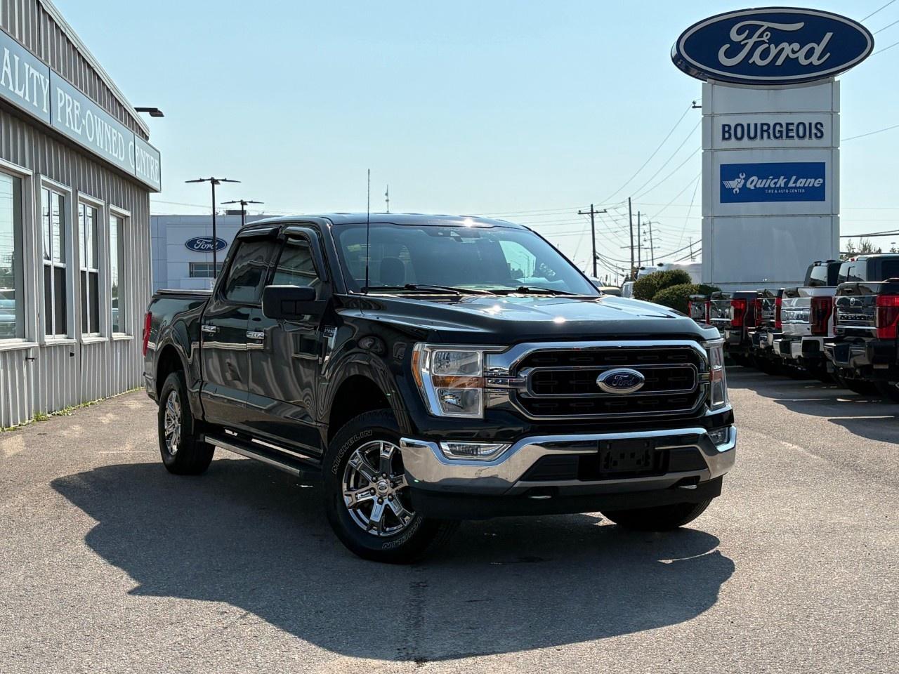 <p>Step into adventure with the 2021 Ford F-150 XLT, a robust black 4×4 truck that promises superior handling on any terrain. This powerhouse of reliability comes with an impressive automatic transmission.</p><p> </p><p>The F-150 XLT's commanding black exterior perfectly complements its refined black interior, offering both style and substance. With features like heated mirrors, this truck doesn't just look goodits designed with functionality in mind.</p> <p>Immerse yourself in cutting-edge technology with smart device integration and a convenient Wi-Fi hotspot, keeping you connected wherever the road takes you. The backup camera and brake assist enhance your driving experience, while advanced features such as lane assist and keyless entry provide peace of mind and added convenience.</p> <p>It's an ideal vehicle for the busy professional or the adventurous family who values both technology and performance in a rugged package. Experience the Ford F-150 XLT for yourselfcontact Bourgeois Motors Ltd. today to learn more about how this impressive truck can fit your lifestyle.</p> <p><strong>Why Choose the Bourgeois Auto Group?</strong></p><p>For 80 years, Bourgeois Auto Group has been delivering exceptional automotive experiences. Our factor trained teams work to ensure you receive the shopping experience you deserve; whether you're looking for a new or new-to-you vehicle.</p><p>Shop 24/7 with our online showroom and chat service, ensuring convenience every step of the way. No hidden fees, full disclosure, and every pre-owned vehicle comes with a Carfax® report for peace of mind.</p><p>We offer a wide selection of pre-owned vehicles, all competitively priced using real-time market data. Get the best deal on your purchase and trade-in with our free Live Market Analysis report.</p><p>Looking to sell your car? We buy any make or modelno purchase required. Our simple to use online trade valuation tool will provide you with a clear, transparent selling experience whether you buy our car or not.</p><p>Backed by hundreds dedicated employees across 4 convenient locations, were here to meet all your automotive needs. Visit us in Midland or Parry Sound and explore our inventory or schedule your next service today.</p> <p><strong>Financing Your Next Vehicle with Bourgeois Motors Ford in Midland:</strong></p><p>At Bourgeois Motors Ford, we make financing your next vehicle simple and stress-free! Our team works with trusted lenders to find flexible options tailored to your budget. Drive away with confidenceapply today!</p><p>Take advantage of our online pre-qualification tool, backed by Equifax and TD Bank to find the payment that works for you. Simply <a href=https://www.bourgeoismotors.com/free-credit-check/ rel=nofollow><strong>CLICK HERE</strong></a><strong> </strong>to use our secure online credit tool with no impact to your credit.</p>