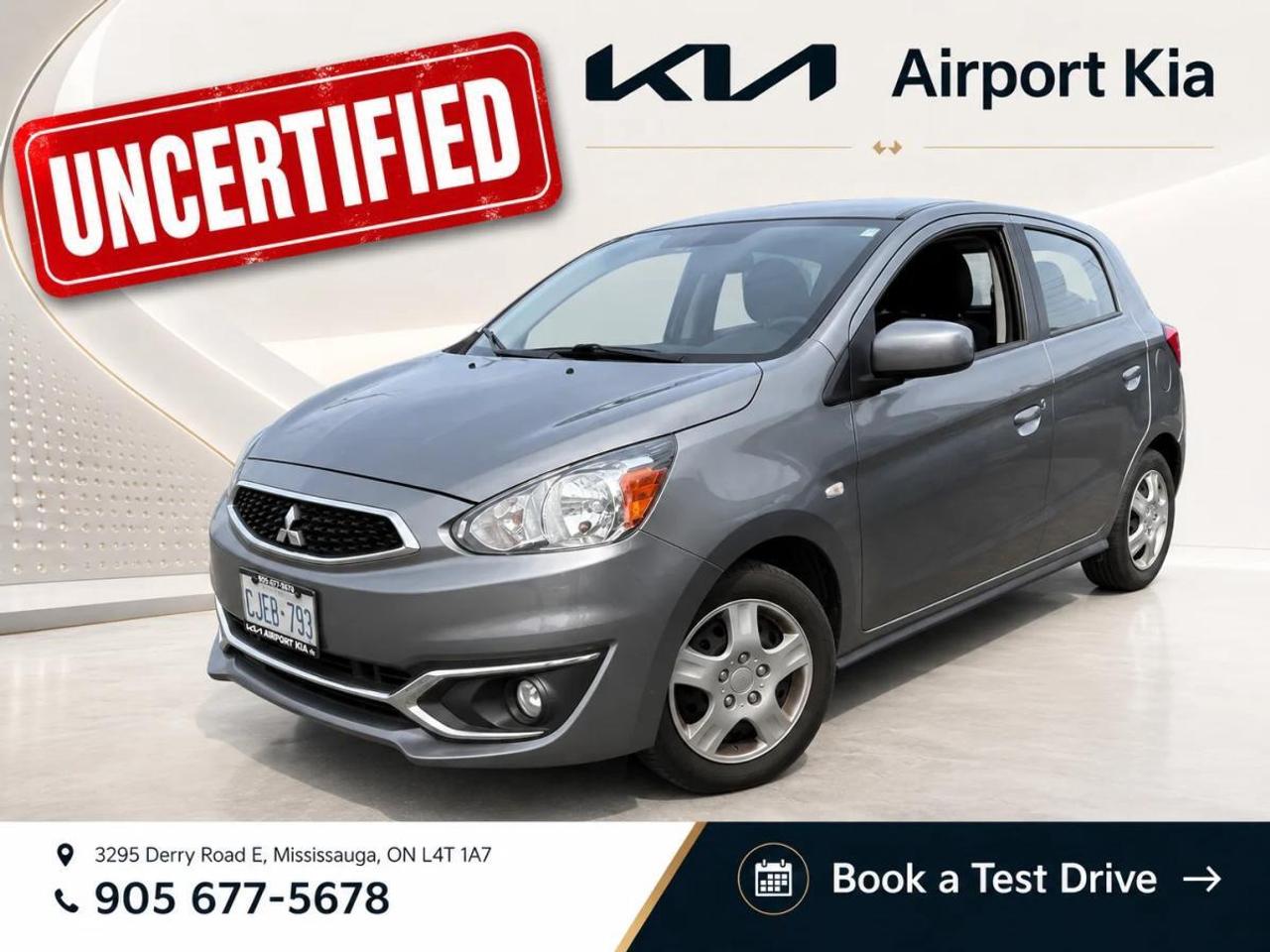 Used 2020 Mitsubishi Mirage ES CVT for sale in Mississauga, ON