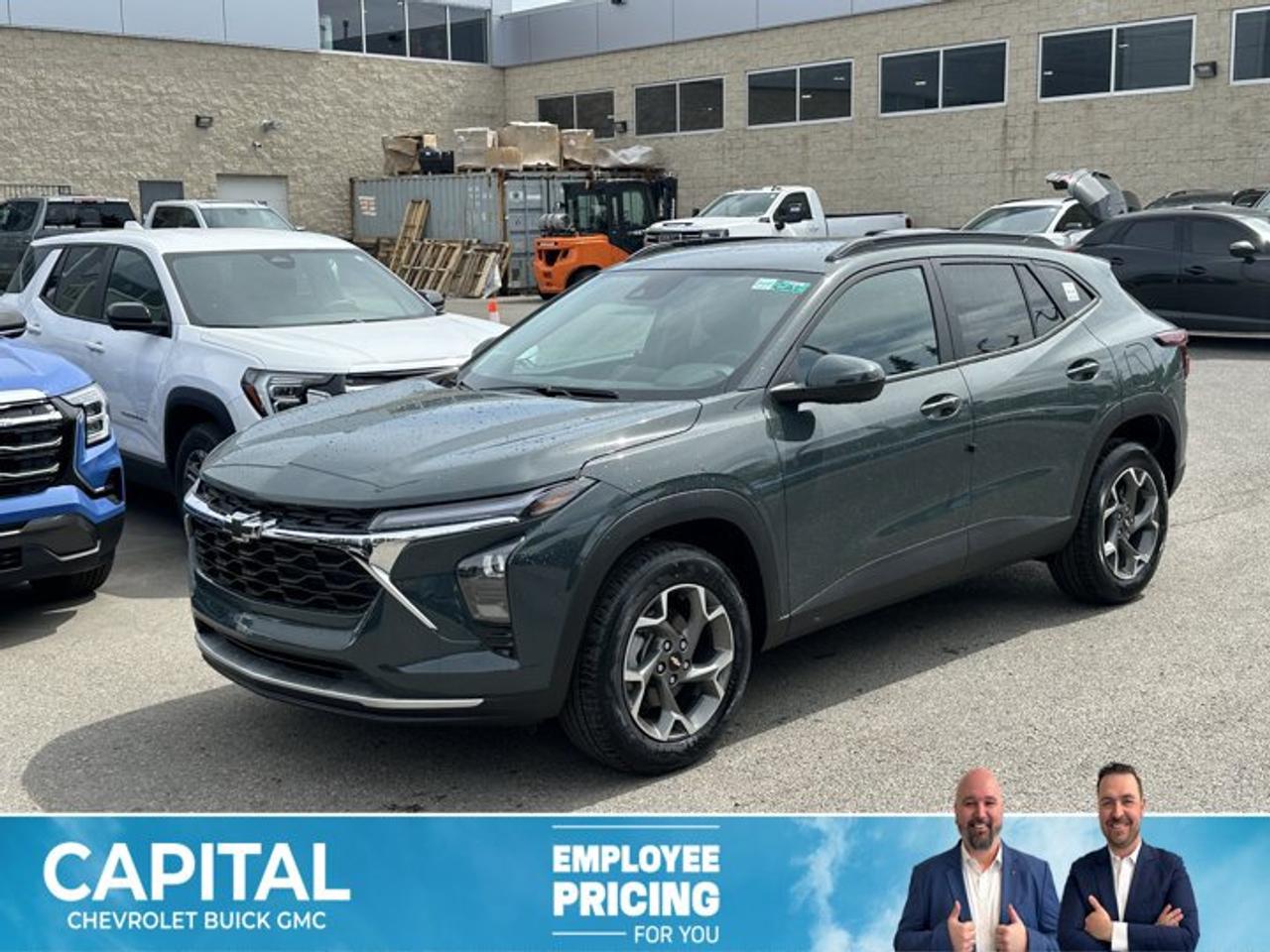 This Chevrolet Trax delivers a Turbocharged Gas 3-Cyl 1.2L/ engine powering this Automatic transmission. ENGINE, ECOTEC 1.2L TURBO DOHC DI WITH VARIABLE VALVE TIMING (VVT) (137 hp [102 kW] @ 5000 rpm, 162 lb-ft of torque [219 N-m] @ 2500 rpm) (STD), Wireless Apple CarPlay/Wireless Android Auto, Wipers, front intermittent, variable speed.* This Chevrolet Trax Features the Following Options *Wiper, rear, intermittent, Windows, power rear, express down, Window, power, front passenger with express down, Window, power, driver with express down, Wi-Fi Hotspot capable (Terms and limitations apply. See onstar.ca or dealer for details.), Wheels, 17 (43.2 cm) Grey-painted machined aluminum, Wheel, spare, 16 (40.6 cm) steel, Visors, driver and front passenger vanity mirrors, covered, Vehicle health management, USB ports, 2, one type-A and one type-C, located within the instrument panel.* Visit Us Today *Test drive this must-see, must-drive, must-own beauty today at Capital Chevrolet Buick GMC Inc., 13103 Lake Fraser Drive SE, Calgary, AB T2J 3H5.
