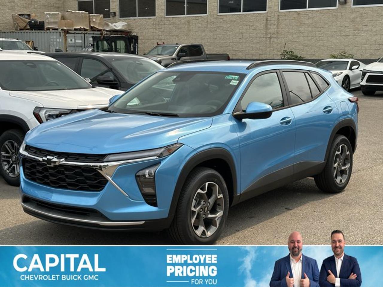 This Chevrolet Trax boasts a Turbocharged Gas 3-Cyl 1.2L/ engine powering this Automatic transmission. ENGINE, ECOTEC 1.2L TURBO DOHC DI WITH VARIABLE VALVE TIMING (VVT) (137 hp [102 kW] @ 5000 rpm, 162 lb-ft of torque [219 N-m] @ 2500 rpm) (STD), Wireless Apple CarPlay/Wireless Android Auto, Wipers, front intermittent, variable speed.* This Chevrolet Trax Features the Following Options *Wiper, rear, intermittent, Windows, power rear, express down, Window, power, front passenger with express down, Window, power, driver with express down, Wi-Fi Hotspot capable (Terms and limitations apply. See onstar.ca or dealer for details.), Wheels, 17 (43.2 cm) Grey-painted machined aluminum, Wheel, spare, 16 (40.6 cm) steel, Visors, driver and front passenger vanity mirrors, covered, Vehicle health management, USB ports, 2, one type-A and one type-C, located within the instrument panel.* Stop By Today *Test drive this must-see, must-drive, must-own beauty today at Capital Chevrolet Buick GMC Inc., 13103 Lake Fraser Drive SE, Calgary, AB T2J 3H5.