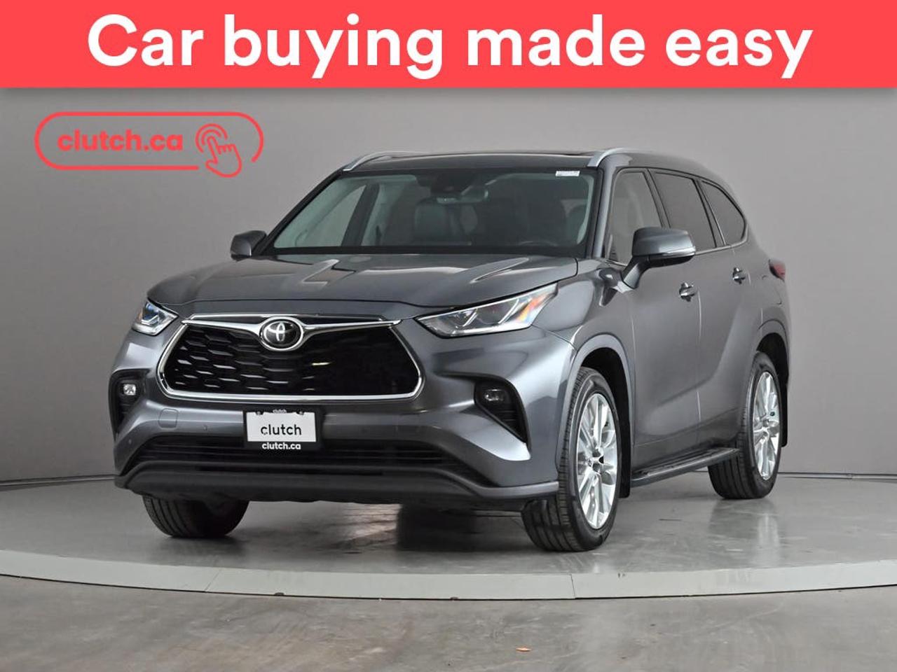 Electric Parking Brake, Brake Assist, Power Tailgate/Hatch and more!<br> <br>Clutch is the largest online used car retailer in Canada, delivering a seamless, hassle-free car-buying experience to drivers everywhere. Shop thousands of used cars online, get the right one delivered to your door, and enjoy peace of mind with our 10-Day Money-Back Guarantee. How sweet is that? To learn more, visit clutch.ca.<br> <br>The top features for this car include:<br> <br>Auto Stop/Start<br>Electric Parking Brake<br>Brake Assist<br>Power Tailgate/Hatch<br>Auto Dimming Rearview Mirror<br>Front Heated Seats<br>Ventilated Front Seats<br>Power Lumbar Support<br>Manual Fold-Into-Floor Third Row Seat<br>Synthetic Leather Seats<br>Driver Seat Memory System<br>Climate Control<br>Dual Zone Front Climate Control<br>Rear Climate Control<br>Premium Sound System<br>Speed-Sensitive Volume<br>Bluetooth Music<br>Touchscreen Display<br>GPS Navigation<br>Cruise Control<br>Adaptive Cruise Control<br>Integrated Garage Door Opener<br>12V Outlet<br>Hands Free Device Connectivity<br>Apple CarPlay<br>Android Auto<br>Wireless Charging<br>USB Input<br>Keyless Entry<br>Push Button Start<br>Passive Keyless Entry<br>Keyfob Remote Start<br>Rear Seat Reminder<br>Lane Departure Warning<br>Active Lane Keep Assistance<br>Blindspot Sensors<br>Forward Collision Mitigation<br>Rear Collision Warning<br>Rear Collision Mitigation<br>Rear Cross Traffic Alert<br>Pedestrian Detection<br>Driver Attention Alert<br>Heated Steering Wheel<br>One-Touch Windows<br>Rear Window Defroster<br>Panoramic Sunroof<br>Hill Assistance<br>Automatic High Beams<br>Parking Sensors<br>Rear Parking Sensors<br>Power Passenger Seat<br>Ambient Lighting<br>App Remote Start<br>Folding Rear Seats<br>Rear View Camera<br> <br>Seamless home delivery - Delivery to your door in a matter of days. Available on select packages.<br> <br>Try it out for 10 days - If you do not like it, we will take it back. <br> <br>Quality assured - All cars go through our rigorous 210-point inspection and reconditioning process.<br> <br>Peace of mind - Warranty and protection plans available.<br> <br>Haggle-free - No haggling or hard sells.<br> <br>100% Transparency - Full inspection reports on every car, including high-res photography and a free Carfax report.<br> <br>Listed price is for cash purchase only and does not include taxes, Shipping Fees (if applicable), Delivery Fees (if applicable), government licensing fees.<br> <br>Previous Provincial Registrations:<br>Ontario<br> <br>Stock # 116938