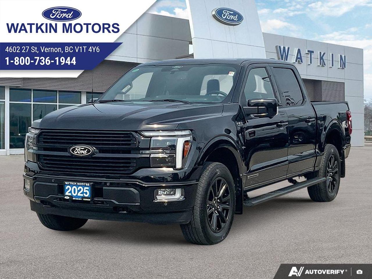 Used 2025 Ford F-150 SUPERCREW 4X4 PLATINUM 3.5L POWERBOOST FULL HYBRID for sale in Vernon, BC