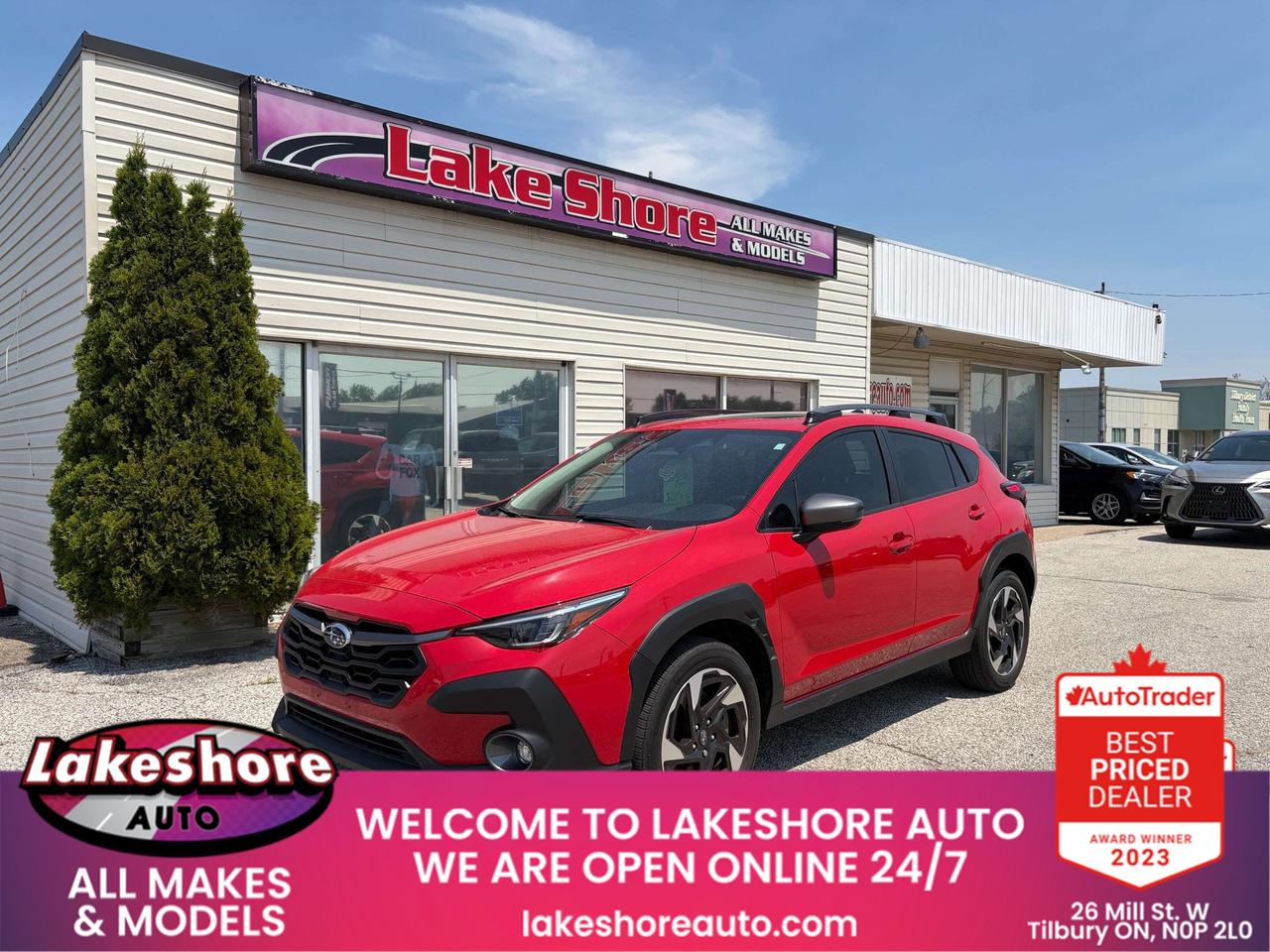 All Vehicles come with Car Proof so you know exactly what youre buying. All our vehicles are certified and safety tested. Professionally detailed. Serving Chatham, Tilbury, Windsor, Essex, Amherstberg, La Salle, Ridgetown, Blenheim, Sarnia, Merlin, Leamington, Harrow,Thamesville, Blenheim, London, Woodstock and Toronto.