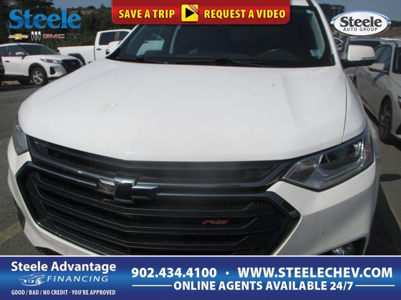 The 2019 Chevrolet Traverse RS is a smart choice for families and drivers who want space, style, and strong V6 power in one well-rounded SUV. Offered by Steele Chevrolet Buick GMC in Dartmouth, this used Traverse RS stands out with its white exterior, black interior, automatic transmission, and all-wheel drive confidence for changing Canadian road conditions.With 122,270 km on the odometer, this four-door sport utility vehicle continues to offer the versatility that has made the Traverse a popular pick in its class. Its 3.6-litre gas V6 delivers smooth, capable performance for daily commuting, weekend travel, and busy family life. The added sunroof brings more light into the cabin and gives every drive a more open feel.FEATURES OF THE Traverse RSBold RS appearance with black accents3.6-litre V6 power for confident drivingAll-wheel drive for year-round tractionSunroof adds light and fresh airADVANCED SAFETY FEATURESTraction support for slippery road conditionsFour-door design helps passenger entryStrong SUV stance aids road visibilityAll-wheel drive boosts driver confidencePERFORMANCE AND EFFICIENCY3.6-litre V6 delivers smooth accelerationAutomatic transmission supports easy daily drivingAll-wheel drive adds year-round capabilityGas engine balances power and usabilityCOMFORT AND CONVENIENCESunroof brightens the cabin experienceSpacious interior suits family travel needsFour doors allow easy accessBlack interior offers a clean lookTECHNOLOGY AND CONNECTIVITYDriver-focused layout keeps controls accessibleAutomatic operation simplifies every tripClear cabin design supports daily usabilityPractical setup fits modern driving needsCARGO SPACELarge rear area for family gearSUV design supports flexible loadingIdeal for errands and road tripsRoomy layout helps carry bulky itemsAWARDS & RECOGNITIONSBest Large Utility Vehicle, Automobile Journalists Association of Canada, 2018Top Safety Pick, Insurance Institute for Highway Safety, 2019WHAT OTHER OWNERS LIKESmooth V6 power for highway travelSpacious cabin for passengers and cargoConfident all-wheel drive in bad weatherComfortable ride for daily family useThe 2019 Chevrolet Traverse RS blends athletic character with practical utility in a way that suits many lifestyles. The RS trim gives this SUV a more distinctive look, while the proven V6 engine helps it feel composed and capable on the highway or around town. For drivers in Dartmouth who want a vehicle ready for school runs, grocery trips, and longer drives across the Maritimes, this model delivers strong everyday value.Its white exterior gives it a fresh, clean appearance that pairs well with the black interior for a timeless look. The automatic transmission helps make stop-and-go traffic easier to manage, while all-wheel drive adds welcome confidence when roads are wet, snowy, or uneven. The sunroof is a simple but highly appreciated feature, adding ventilation and a more airy cabin feel during warmer months.As a used SUV, this Traverse RS continues to offer the size and flexibility many buyers want without stepping into a full-size truck-based vehicle. It is easy to see why so many owners appreciate the roomy design, smooth power delivery, and practical family-friendly layout. If you are shopping for a capable three-row SUV with strong road presence and proven versatility, this Chevrolet Traverse RS deserves a close look.This 2019 Chevrolet Traverse RSs VIN is: 1GNEVJKW3KJ317404 .