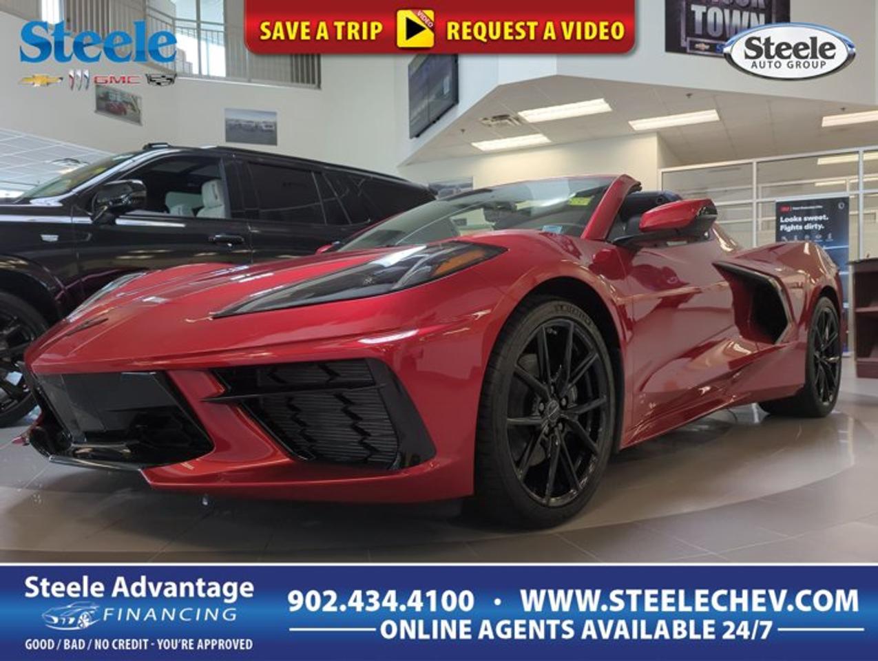 Turn every drive into an event in this 2027 Chevrolet Corvette 1LT coupe from Steele Chevrolet Buick GMC in Dartmouth. Finished in Red with a Black interior, this mid-engine sports car blends iconic Corvette heritage with a bold modern layout, thrilling V8 power, and the everyday ease of an automatic transmission.This rear-wheel-drive 2027 Chevrolet Corvette 1LT delivers the focused feel enthusiasts want, with two doors, a low-slung coupe profile, and a powerful Gas V8 6.7L engine. It offers sharp responses, confident road manners, and the unmistakable character that has made Corvette a lasting performance legend.FEATURES OF THE Corvette 1LTDriver-focused cockpit with clean control layoutMid-engine design supports balanced handling feelCoupe body style with athletic proportionsAutomatic transmission for quick smooth shiftsADVANCED SAFETY FEATURESRear vision support aids reversing confidenceStabiliTrak helps maintain control in cornersAdvanced airbag system supports occupant safetyPerformance brakes support strong stopping powerPERFORMANCE AND EFFICIENCYGas V8 power delivers thrilling accelerationRear-wheel drive enhances sporty road feelAutomatic transmission shifts quickly and smoothlyMid-engine layout improves balance through turnsCOMFORT AND CONVENIENCETwo-door coupe design feels focused insideBlack interior creates a classic sporty cabinLow seating position adds connected feelEasy access controls support daily drivingTECHNOLOGY AND CONNECTIVITYDigital driver display presents key informationCentral touchscreen supports vehicle functionsClear interface keeps controls easy to useModern cabin layout feels intuitive throughoutCARGO SPACEFront storage area adds everyday usefulnessRear compartment supports weekend travel gearCoupe design still offers practical storageSplit cargo areas help organize essentialsAWARDS & RECOGNITIONSThe Chevrolet Corvette name has earned wide respect across North America for its performance value, engineering, and lasting appeal. As a 2027 model, this version may be too recent for published third-party awards at this time. What stands out most is the Corvettes long-standing reputation as a world-class American sports car.WHAT OTHER OWNERS LIKEStrong V8 sound and exciting accelerationSharp handling with balanced mid-engine layoutHead-turning coupe design and road presenceEveryday usability for a true sports carThe 2027 Chevrolet Corvette 1LT is built for drivers who want more than simple transportation. Its layout places performance at the centre of the experience, yet it remains approachable for regular use. The automatic transmission helps make city traffic, highway cruising, and spirited back-road drives feel equally natural.Inside, the Black cabin keeps the atmosphere purposeful and clean. The driver-focused design puts key information and major controls close at hand, helping you stay engaged with the road. The two-door coupe shape adds to the sense of occasion every time you open the door and slide into the cockpit.On the outside, the Red finish gives this 2027 Chevrolet Corvette 1LT a vivid, performance-first look that suits its low, wide stance. It looks fast from every angle, with proportions that reflect its athletic engineering and unmistakable sports car identity.For drivers in Dartmouth looking for true performance pedigree, premium presence, and modern sports car excitement, this 2027 Chevrolet Corvette 1LT at Steele Chevrolet Buick GMC is an easy one to admire. It brings together V8 power, rear-wheel-drive balance, coupe style, and everyday usability in one focused package.This 2027 Chevrolet Corvette 1LTs VIN is: 1G1YA2D51V5100192 .
