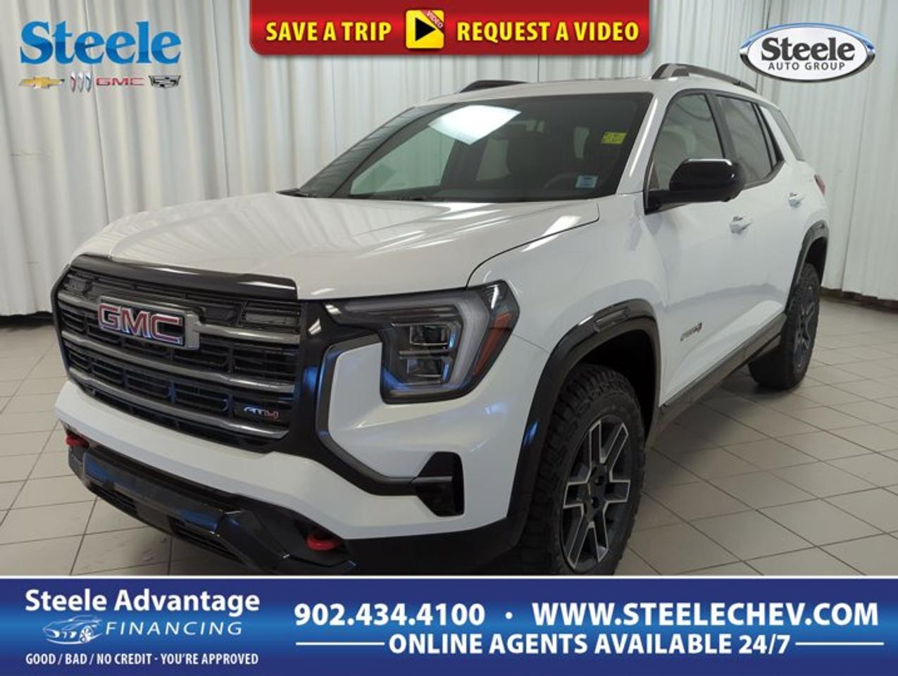 Built for Canadian roads and daily confidence, the 2027 GMC Terrain Awd At4 brings a bold SUV shape, sure-footed all-wheel drive, and turbocharged efficiency together in one smart package. Offered by Steele Chevrolet Buick GMC in Dartmouth, this white four-door SUV pairs rugged character with a refined cabin and a panoramic sunroof for an open, airy feel.Inside, the gold interior adds warmth and distinction to the 2027 GMC Terrain Awd At4. Its automatic transmission helps make every trip smooth and easy, while the 1.5-litre turbocharged DOHC gas engine delivers responsive power for commuting, errands, and weekend drives. This SUV is a practical fit for drivers who want comfort, confidence, and everyday versatility.FEATURES OF THE Terrain Awd At4Standard all-wheel drive for added tractionPanoramic sunroof brightens the whole cabinTurbocharged engine supports smooth daily drivingFour-door layout improves passenger accessADVANCED SAFETY FEATURESAll-wheel drive supports confident road gripFour-wheel stability helps in changing conditionsStrong SUV design inspires daily confidenceClear outward visibility aids urban drivingPERFORMANCE AND EFFICIENCYTurbocharged 1.5-litre engine balances power efficientlyAutomatic transmission delivers smooth gear changesDOHC engine design supports responsive performanceGas power suits long daily drivesCOMFORT AND CONVENIENCEPanoramic sunroof creates an open cabinFour doors allow easy passenger entrySpacious cabin supports daily driving comfortPractical layout helps everyday usabilityTECHNOLOGY AND CONNECTIVITYDriver-focused controls are easy to reachAutomatic transmission simplifies city driving tasksModern cabin layout feels intuitive dailyEssential information stays clearly in viewCARGO SPACERear cargo area supports daily errandsSUV design helps carry larger itemsFlexible interior suits active lifestyles wellUseful storage space adds everyday practicalityWHAT OTHER OWNERS LIKEConfident all-wheel drive in poor weatherPanoramic sunroof adds light and opennessSmooth automatic transmission for easy commutingEfficient turbo engine for daily useThe white exterior gives this SUV a clean, upscale presence that looks right at home in the city or on the highway. Its upright stance and all-wheel-drive layout help it feel ready for changing weather in Dartmouth and beyond. The panoramic sunroof adds a premium touch and brings more natural light into the cabin.Power comes from a turbocharged 1.5-litre DOHC four-cylinder gas engine. This setup is well suited to drivers who want strong everyday response without giving up efficiency. Paired with an automatic transmission, it delivers a composed and easygoing drive that works well in traffic, on open roads, and during longer weekend trips.The cabin is designed to make daily life easier. Four doors provide simple access for passengers, while the interior layout supports comfort and practicality. The gold interior gives the space a unique look that stands apart from the usual dark cabin finishes, helping this SUV feel more inviting on every drive.For shoppers looking for a capable and modern SUV, this model offers a smart mix of traction, comfort, and style. The panoramic sunroof, automatic transmission, all-wheel drive, and turbocharged engine combine to create a vehicle that is ready for workdays, family plans, and changing seasons in Atlantic Canada.This 2027 GMC Terrain Awd At4s VIN is: 3GKALYEG9VL121351 .