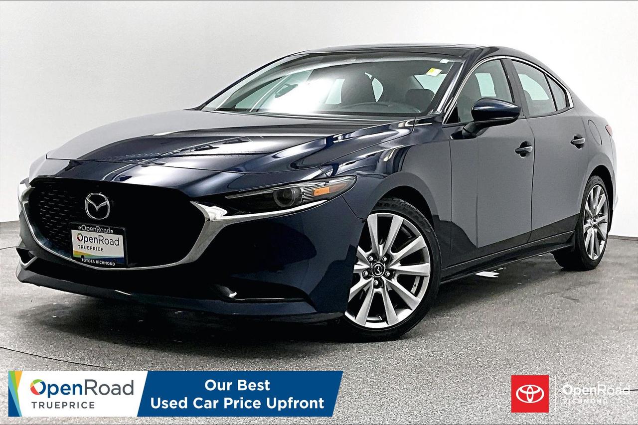 Buying a used car should be simple and stressfree  no guesswork, no negotiations  just the vehicles true price. Thats why were introducing OpenRoad TruePrice, a new way to buy used vehicles. One Price. TruePrice. Our best price upfront.  This 2021 Mazda3 GT delivers a sophisticated, driver-focused experience that stands out in its class. Featuring a punchy engine paired with a smooth-shifting automatic transmission, it offers agile handling and a refined ride that makes every drive a pleasure. Inside, the premium, driver-centric cabin is meticulously crafted with high-quality materials and intuitive technology, creating a near-luxury atmosphere. Fully inspected, clean-title, and turn-key, this stylish and capable sedan is ready to elevate your daily commute&mdash;message today to schedule your private viewing!   ___________________________________________________________________________________________________________________________________________ At Openroad Toyota Richmond, we offer the best used car warranty in Metro Vancouver. Our used car warranty program includes 30 days or 2,000 kilometres Exchange Privilege, 90 Day Powertrain Coverage*, Mechanical & Safety Check of up to 210 Points and a clean title. *90 Powertrain coverage will be offered at the discretion of management based on a case by case scenario.