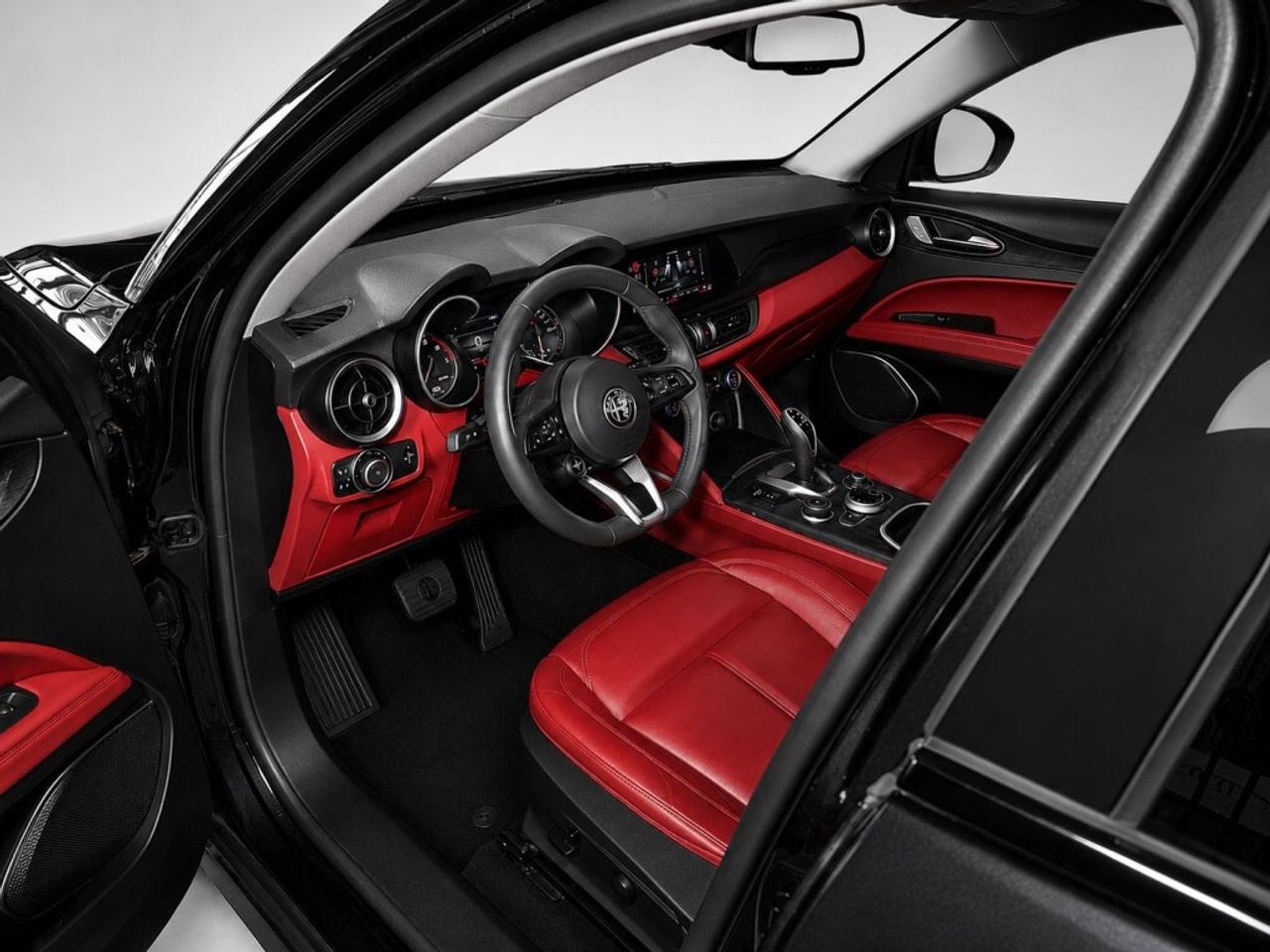 2021 Alfa Romeo Stelvio Q4 Sprint   AWD   Vulcano Black Metallic on Velvet Photo