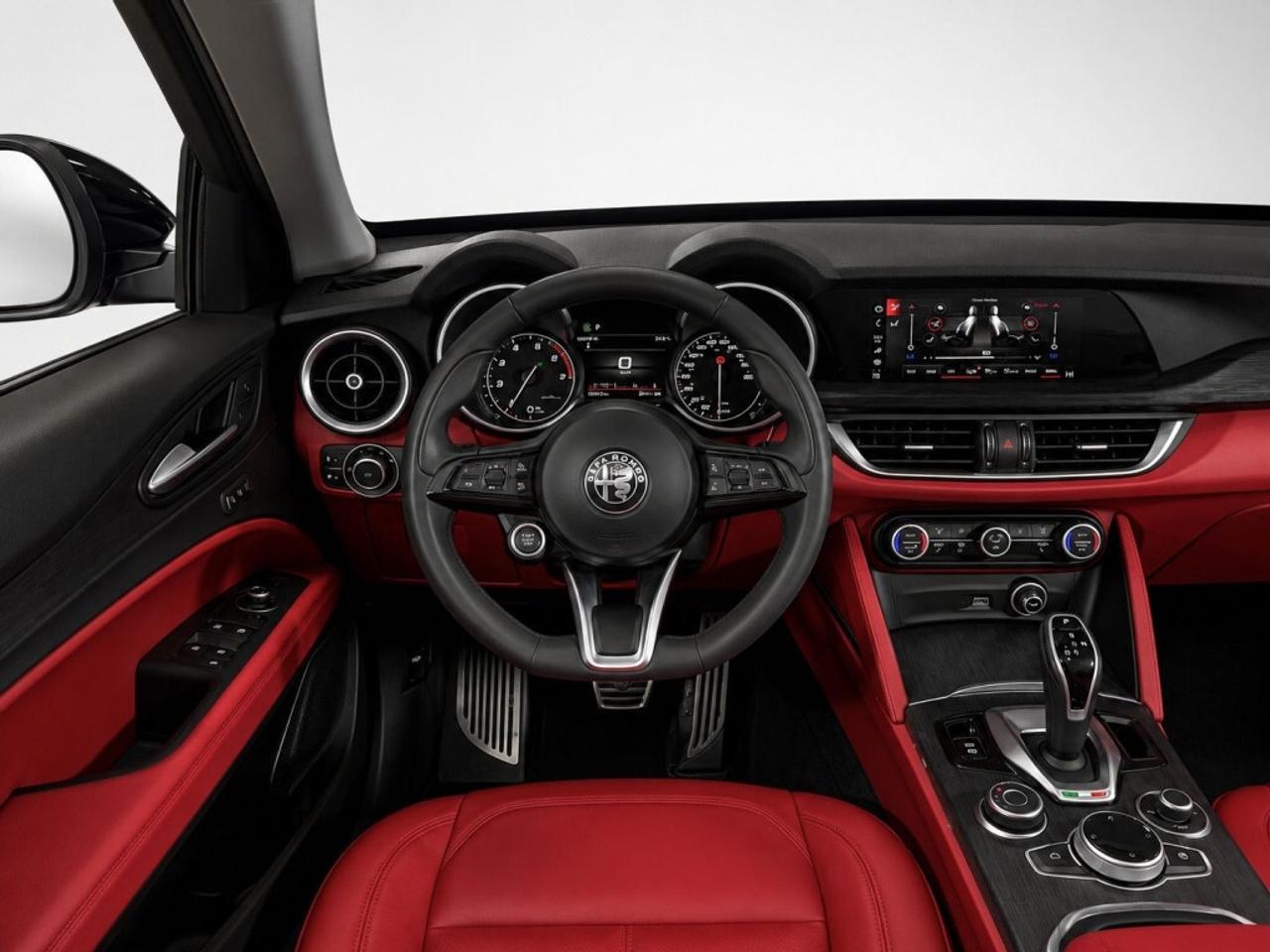 2021 Alfa Romeo Stelvio Q4 Sprint   AWD   Vulcano Black Metallic on Velvet Photo