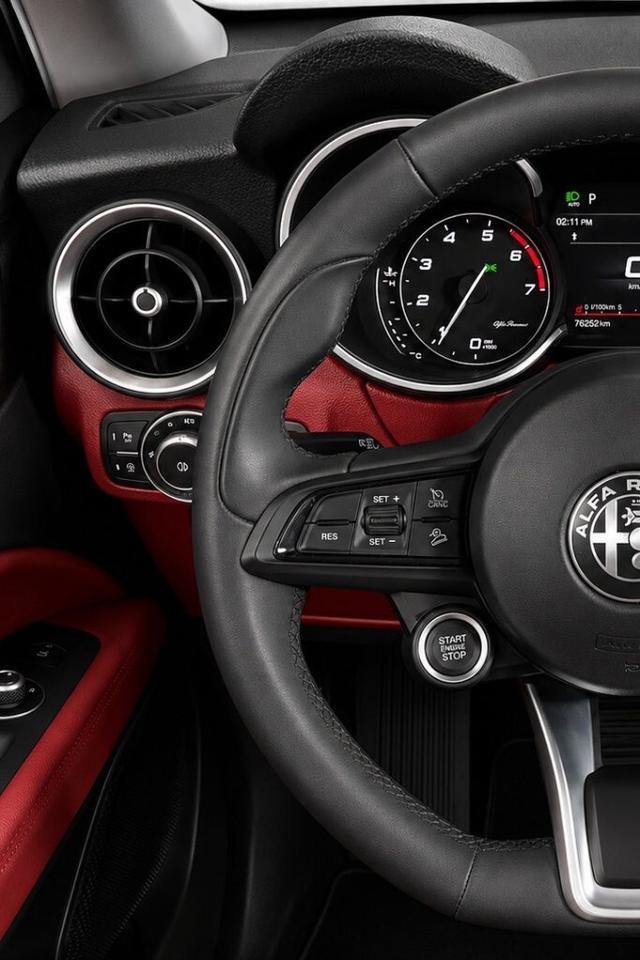 2021 Alfa Romeo Stelvio Q4 Sprint   AWD   Vulcano Black Metallic on Velvet Photo