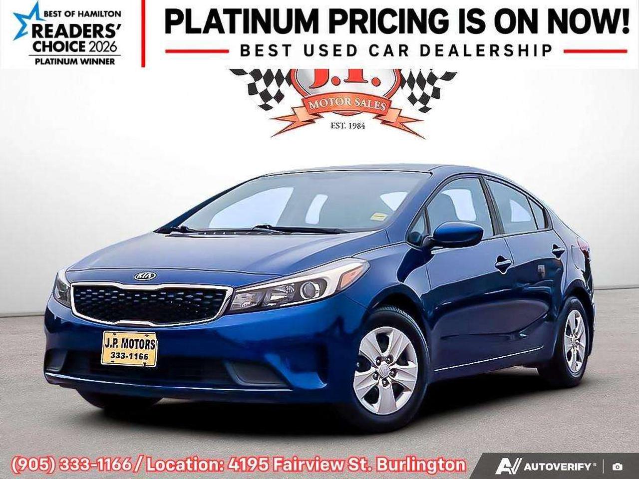 2018 Kia Forte LX Manual • Satellite Radio • Brake Assist • Bluetooth Connection • Power Windows Photo0