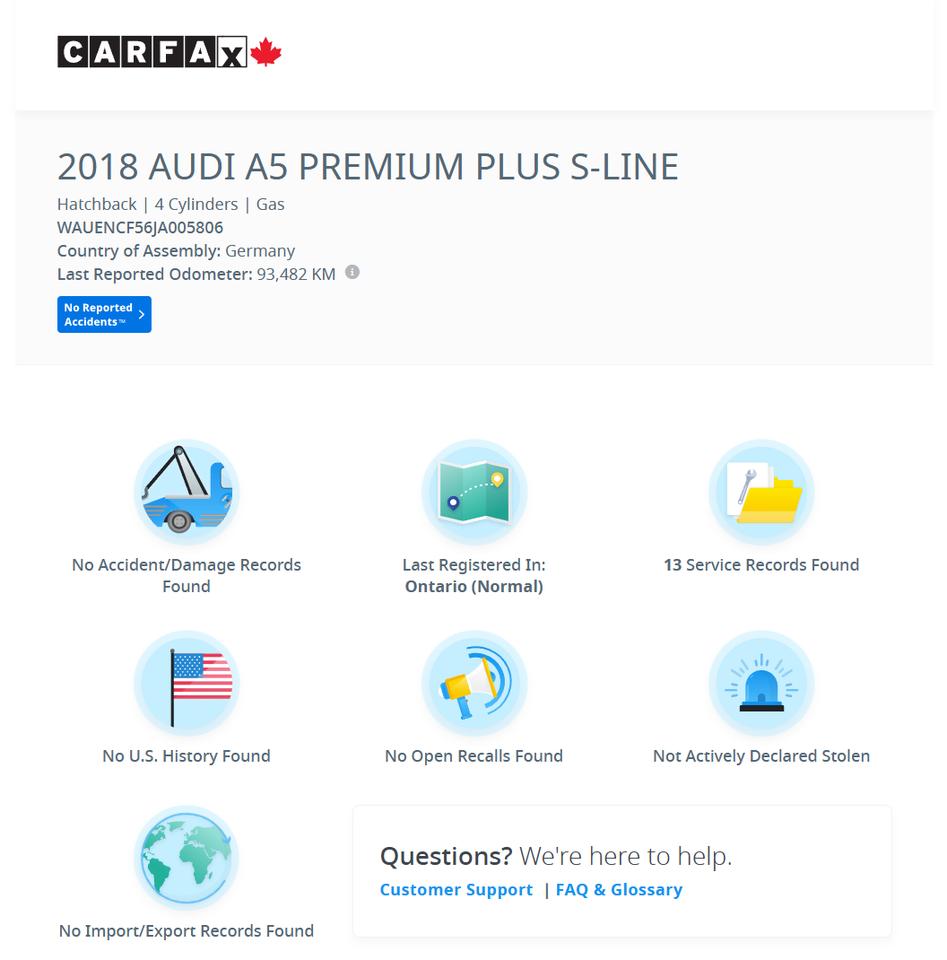 2018 Audi A5 Progressiv Quattro AWD+CLEAN CARFAX Photo