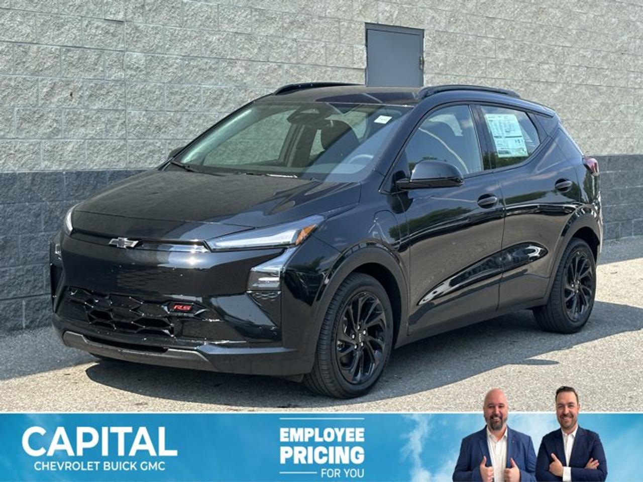 This Chevrolet Bolt delivers a Electric engine powering this Automatic transmission. Wipers, front intermittent, Wiper, rear intermittent, Windows, power rear, express down.*This Chevrolet Bolt Comes Equipped with These Options *Window, power, front passenger, express down, Window, power, driver, express up and down, Wi-Fi Hotspot capable (Terms and limitations apply. See onstar.ca or dealer for details.), Wheels, 17 (43.2 cm) Gloss Black painted aluminum, Wheel, spare, none, USB ports, 2 type-C, located on front of centre console, USB ports, 2 type-C, located on back of centre console, charge-only, Transmission, none (electric drive unit), Tires, 215/50R17 all-season blackwall, Tire inflator kit.* Visit Us Today *Stop by Capital Chevrolet Buick GMC Inc. located at 13103 Lake Fraser Drive SE, Calgary, AB T2J 3H5 for a quick visit and a great vehicle!