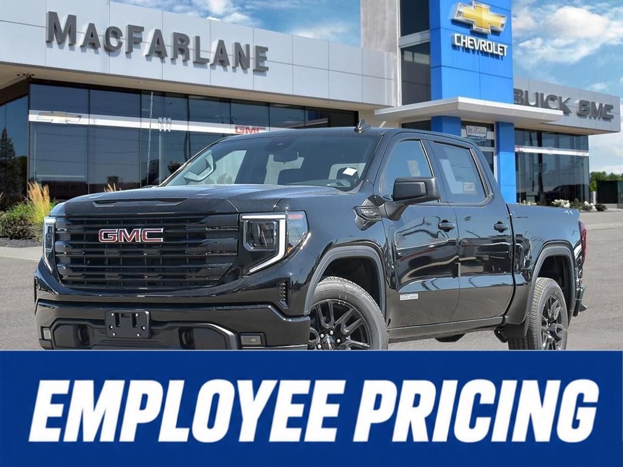 <p>Experience bold design, proven V8 performance and professional-grade capability in this new <strong>2026 GMC Sierra 1500 Elevation Crew Cab Short Box 4WD</strong>. Available at MacFarlane Chevrolet Buick GMC in Petrolia, Ontario, this full-size pickup truck is ready for demanding workdays, towing, family travel and weekend adventures.</p><p>Powered by a dependable <strong>5.3L V8 engine</strong> paired with a smooth <strong>10-speed automatic transmission</strong>, the Sierra 1500 Elevation delivers strong, responsive performance. Its four-wheel-drive system provides added traction and control when travelling through snow, rain, gravel roads or changing job-site conditions. The VIN configuration identifies this truck as an Elevation Crew Cab Short Box 4WD with the 5.3L V8 engine.</p><p>The Elevation trim creates a commanding appearance with body-colour exterior details, a Gloss Black mesh grille and distinctive black accents. Inside, the spacious Crew Cab provides comfortable seating and generous passenger room. Heated front seats and a heated steering wheel add welcome comfort during colder Ontario weather.</p><p>Stay connected through the <strong>13.4-inch GMC infotainment touchscreen</strong> and customizable <strong>12.3-inch digital Driver Information Centre</strong>. Wireless smartphone connectivity and GMC Pro Safety technologies provide added convenience, awareness and confidence on every journey.</p><p>Visit MacFarlane Chevrolet Buick GMC to explore this <strong>2026 GMC Sierra 1500 Elevation for sale near Sarnia, Strathroy, London and throughout Lambton County</strong>.</p>