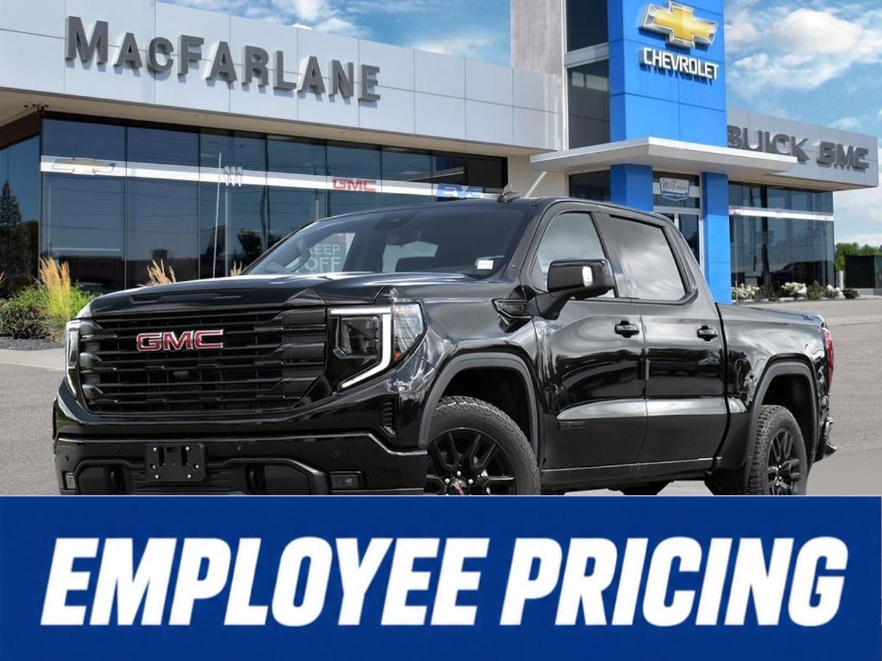 <p>Experience bold styling, proven V8 performance and professional-grade capability in this new <strong>2026 GMC Sierra 1500 Elevation Crew Cab Short Box 4WD</strong>. Available at MacFarlane Chevrolet Buick GMC in Petrolia, Ontario, this full-size pickup truck is built for demanding workdays, towing, family transportation and weekend adventures throughout Southwestern Ontario.</p><p>Powered by a capable <strong>5.3L V8 engine</strong> paired with a smooth <strong>10-speed automatic transmission</strong>, the Sierra 1500 Elevation delivers strong, responsive performance. Its four-wheel-drive system provides additional traction and control when travelling through snow, rain, gravel roads and changing job-site conditions.</p><p>The Elevation trim creates a commanding presence with monochromatic exterior styling, Gloss Black grille inserts, LED fog lamps and bold 20-inch Gloss Black aluminum wheels. The spacious Crew Cab provides generous front and rear passenger room, while the versatile short cargo box offers practical space for tools, equipment and recreational gear.</p><p>Inside, enjoy heated front seats, a heated steering wheel, a <strong>13.4-inch touchscreen infotainment system</strong> and a customizable <strong>12.3-inch digital Driver Information Centre</strong>. Smartphone connectivity and GMC Pro Safety technologies provide added convenience, awareness and confidence on every drive.</p><p>Visit MacFarlane Chevrolet Buick GMC to explore this <strong>2026 GMC Sierra 1500 Elevation for sale near Sarnia, Strathroy, London and throughout Lambton County</strong>.</p>