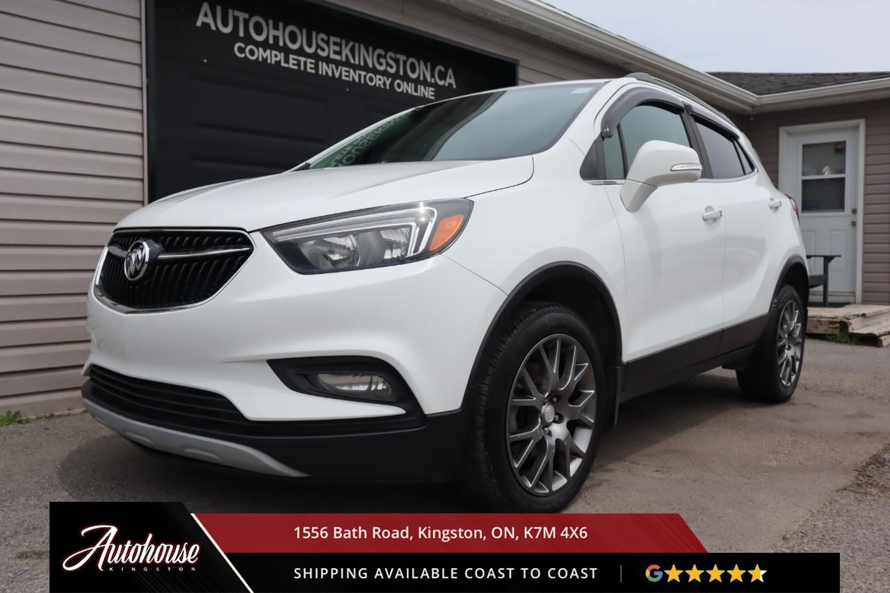 <p><strong>2019 Buick Encore Sport Touring</strong><span style=color:rgba( 0 , 0 , 0 , 0.9 )>  Athletic styling meets spirited performance in this compact luxury crossover, featuring a 1.4-liter turbocharged inline-4 Ecotec engine delivering 1 all-wheel drive, <strong>achieving an estimated 9.0 L/100km city and 7.7 L/100km highway fuel efficiency</strong>. The Sport Touring trim distinguishes itself with premium cloth seating with leatherette bolsters includes heated front seats, a leather-wrapped steering wheel, single-zone automatic climate control, and Buick Infotainment 8-inch colour touchscreen with Apple CarPlay, Android Auto, Bluetooth streaming, SiriusXM satellite radio, and a 6-speaker audio system. Buick Driver Confidence includes Rear Park Assist, Rear Cross Traffic Alert, Side Blind Zone Alert, and a Rear Vision Camera. Additional features include keyless open and start, cruise control, and so much more! </span></p>