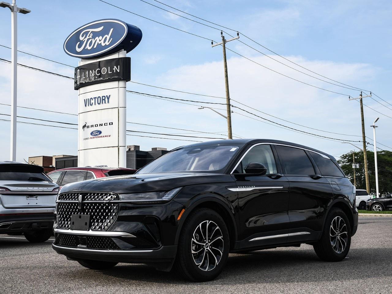 <h2>NOW AVAILABLE AT VICTORY FORD LINCOLN</h2><h1>2025 Lincoln Nautilus Premiere AWD 101A</h1><h3>101A Equipment Group  Lincoln Co-Pilot360 2.0  48" Panoramic Display  Luxury SUV</h3><p>This 2025 Lincoln Nautilus Premiere AWD 101A delivers sophisticated luxury, innovative technology, and refined comfort in a premium midsize SUV. Equipped with the desirable 101A Equipment Group, Lincoln Co-Pilot360 2.0, and Lincoln's stunning 48" panoramic display, this Nautilus offers a smooth, quiet, and confident driving experience.</p><h3>POWER & PERFORMANCE</h3><ul><li><p>2.0L Turbocharged EcoBoost® I-4 Engine</p></li><li><p>8-Speed Automatic Transmission</p></li><li><p>Intelligent All-Wheel Drive (AWD)</p></li><li><p>250 Horsepower / 275 lb-ft Torque</p></li><li><p>Lincoln Drive Modes</p></li><li><p>Electric Power-Assisted Steering</p></li></ul><h3>PACKAGE</h3><ul><li><p>101A Equipment Group</p></li><li><p>Lincoln Co-Pilot360 2.0</p></li><li><p>Wireless Charging Pad</p></li><li><p>Heated Front Seats</p></li><li><p>Power Liftgate</p></li><li><p>Remote Start System</p></li></ul><h3>EXTERIOR FEATURES</h3><ul><li><p>20" Premium Aluminum Wheels</p></li><li><p>LED Headlamps with Signature Lighting</p></li><li><p>Power Liftgate</p></li><li><p>Heated Power-Folding Side Mirrors</p></li><li><p>Acoustic Laminated Glass</p></li><li><p>Chrome Exterior Accents</p></li></ul><h3>INTERIOR & COMFORT</h3><ul><li><p>Lincoln Soft-Touch Seating Surfaces</p></li><li><p>10-Way Power Heated Front Seats</p></li><li><p>Dual-Zone Automatic Climate Control</p></li><li><p>Leather-Wrapped Steering Wheel</p></li><li><p>Ambient Interior Lighting</p></li><li><p>60/40 Split-Folding Rear Seats</p></li></ul><h3>TECHNOLOGY</h3><ul><li><p>48" Panoramic Display</p></li><li><p>11.1" Centre Touchscreen</p></li><li><p>SYNC® 4 Infotainment System</p></li><li><p>Apple CarPlay® & Android Auto</p></li><li><p>Lincoln Connect® with 5G Wi-Fi Hotspot Capability</p></li><li><p>Rear View Camera</p></li></ul><h3>SAFETY & DRIVER ASSISTANCE</h3><ul><li><p>Lincoln Co-Pilot360 2.0</p></li><li><p>Blind Spot Information System (BLIS®)</p></li><li><p>Lane Keeping System</p></li><li><p>Pre-Collision Assist with Automatic Emergency Braking</p></li><li><p>Rear Cross Traffic Braking</p></li><li><p>Adaptive Cruise Control</p></li><li><p>Rear View Camera</p></li></ul><h3>HIGHLIGHTS</h3><ul><li><p>101A Equipment Group</p></li><li><p>Intelligent AWD</p></li><li><p>48" Panoramic Display</p></li><li><p>Lincoln Co-Pilot360 2.0</p></li><li><p>Premium Luxury Interior</p></li><li><p>Modern Lincoln Design</p></li></ul><h3>Special Offer:</h3><p><strong>Peace of Mind Included:</strong> 3-Month Comprehensive Warranty (for vehicles under 10 years old & under 160,000 km) No-Haggle, Live Market Pricing  Transparent & Competitive All-Inclusive Pricing: Fees, Reconditioning, and Full Detailing Included (Taxes & Licensing Extra)</p><h4>Additional Details:</h4><p><strong>Keys:</strong> Standard with one key. Additional keys (if provided by the previous owner) included at no cost. Optional key purchases available upon request.</p><p><strong>Visit Victory Ford Lincoln Today</strong> Schedule your appointment to experience this exceptional vehicle.</p>